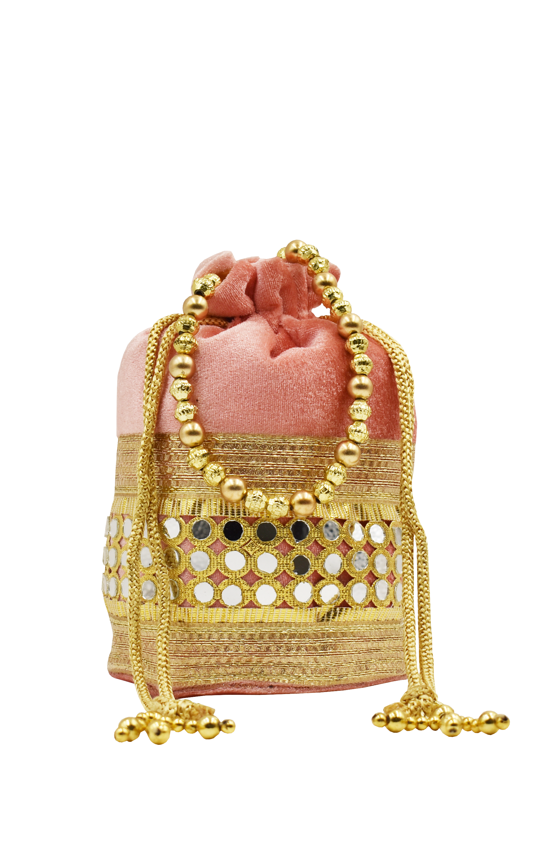 Malana Merino Potli Batwa Pouch Bag with Stone & Beads Work For Women's.