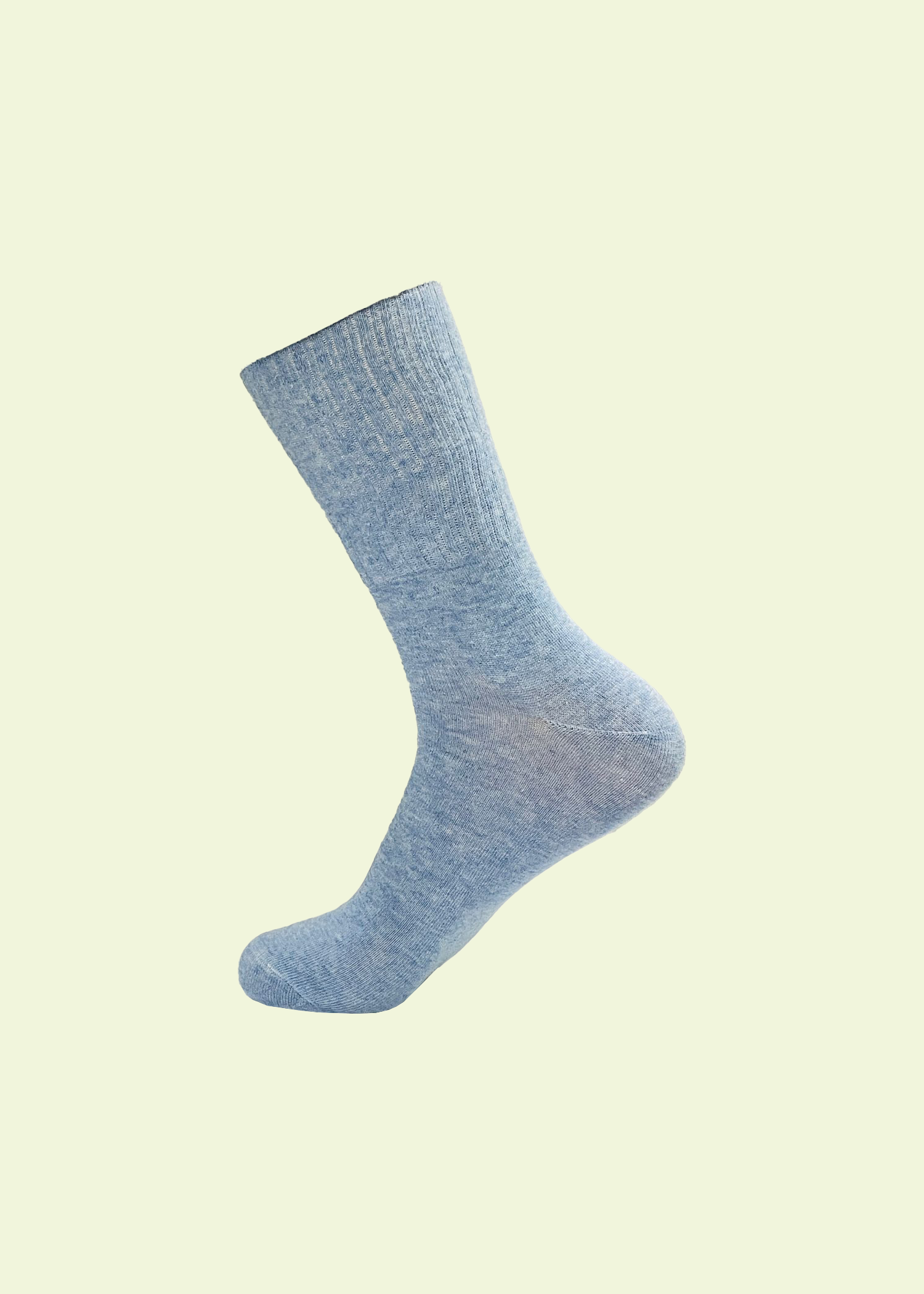 Malana Merino Men's Solid Colored Formal Mid Calf Length Socks Made with Soft & Smooth Cotton & Spandex (Pack of 3)  - Blue