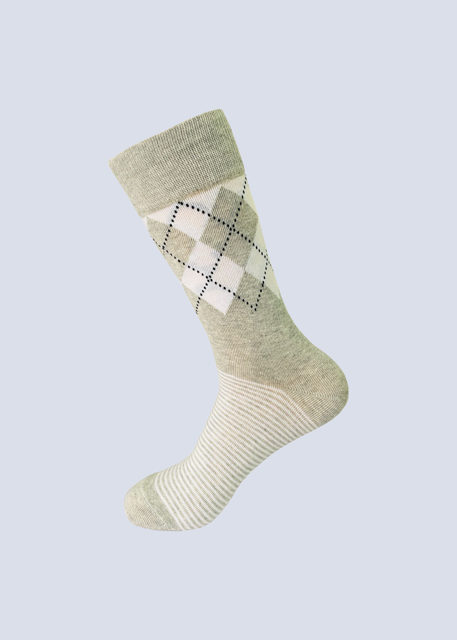 Malana Merino Cotton Calf Socks - Moisture Wicking Breathable Streachable & Stylish Comfort. (Pack of 2)