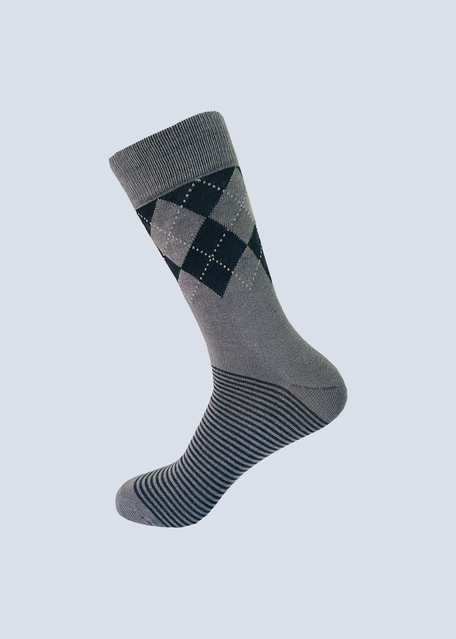 Malana Merino Cotton Calf Socks - Moisture Wicking Breathable Streachable & Stylish Comfort. (Pack of 2)