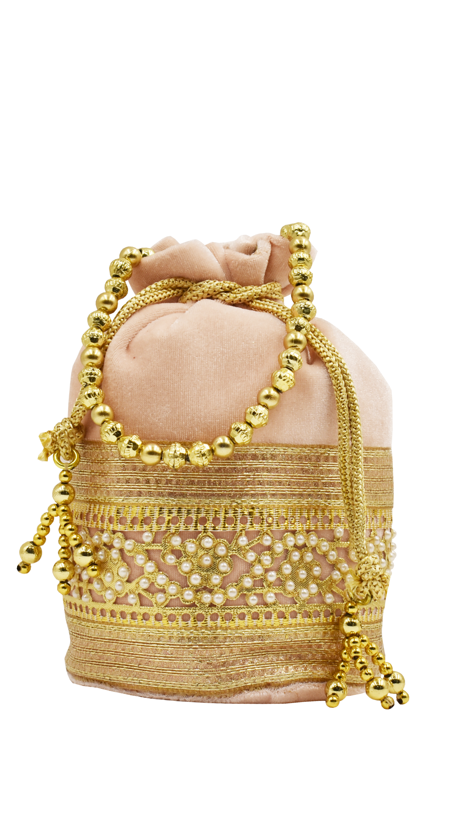 Malana Merino Potli Batwa Pouch Bag with Stone & Beads Work For Women's.