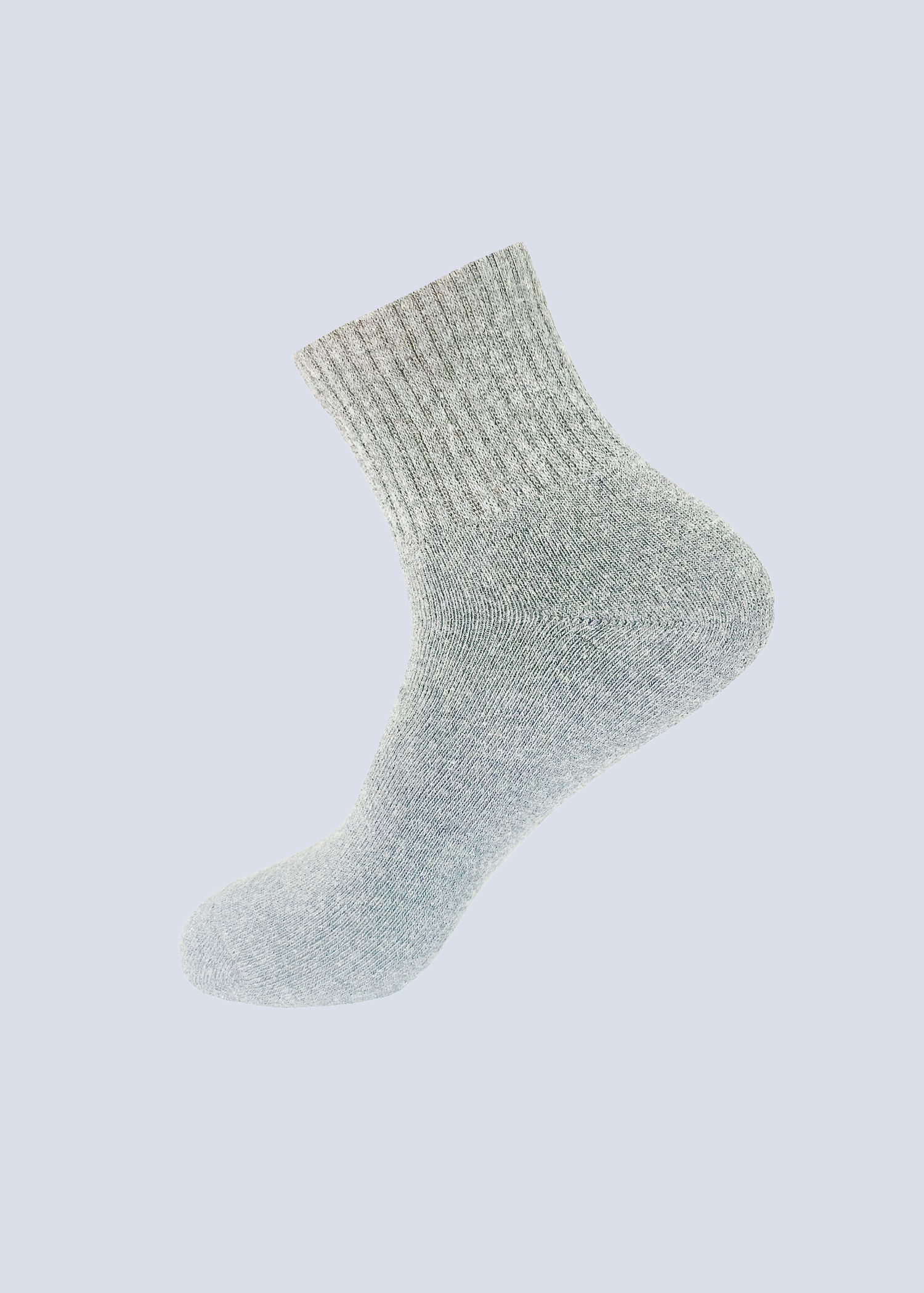 Malana Merino Men's Compact Cotton Ankle Length Socks - Moisture Wicking Breathable & Streachable (Pack of 5) - Grey