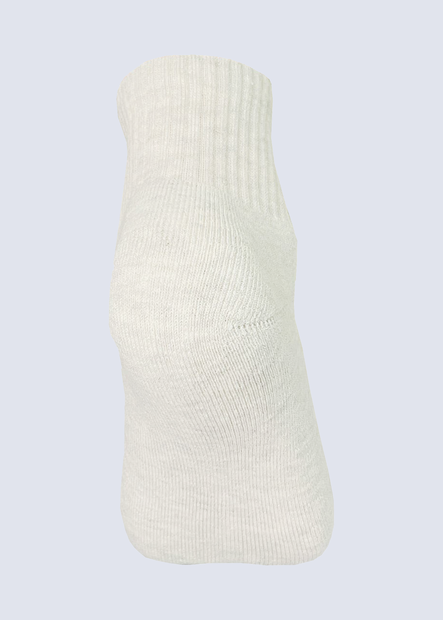 Malana Merino Men's Compact Cotton Ankle Length Socks - Moisture Wicking Breathable & Streachable (Pack of 5) - White