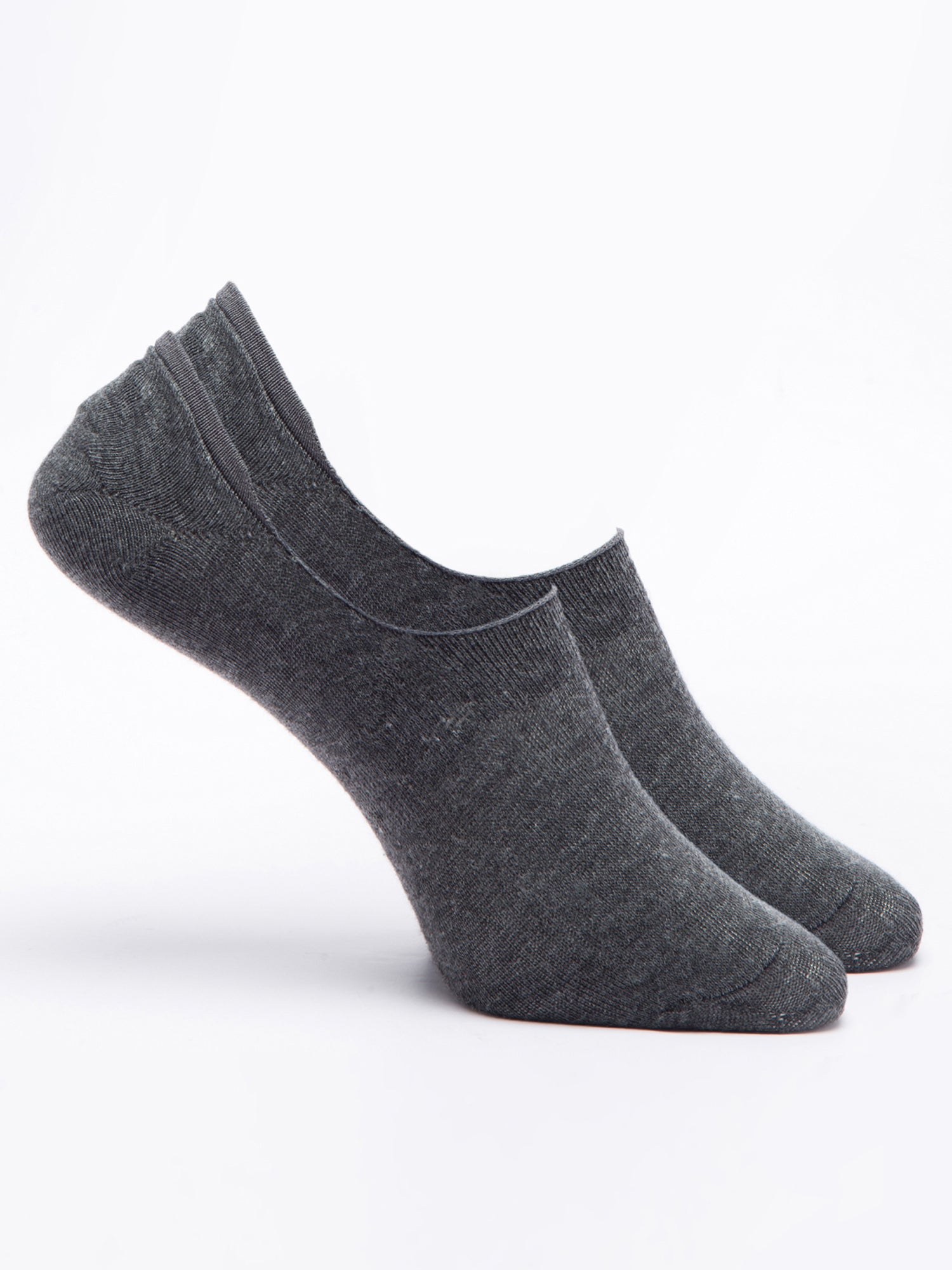 Malana Merino Men's Loafers Cotton Socks (Pack of 2) Dark Grey