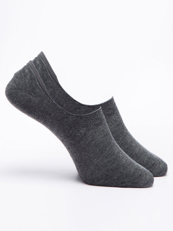 Malana Merino Men's Loafers Cotton Socks (Pack of 2) Dark Grey