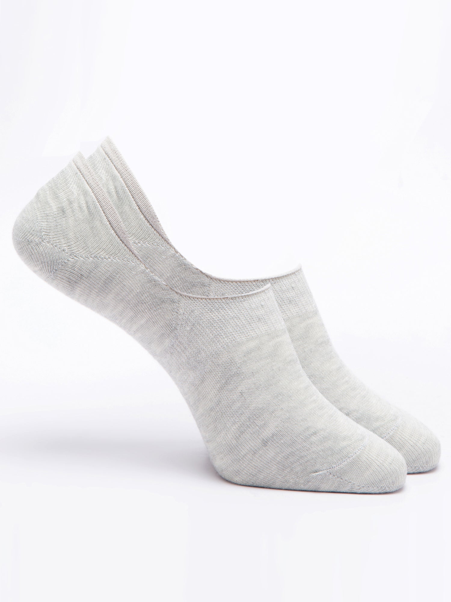 Malana Merino Men's Loafers Cotton Socks (Pack of 2) Grey