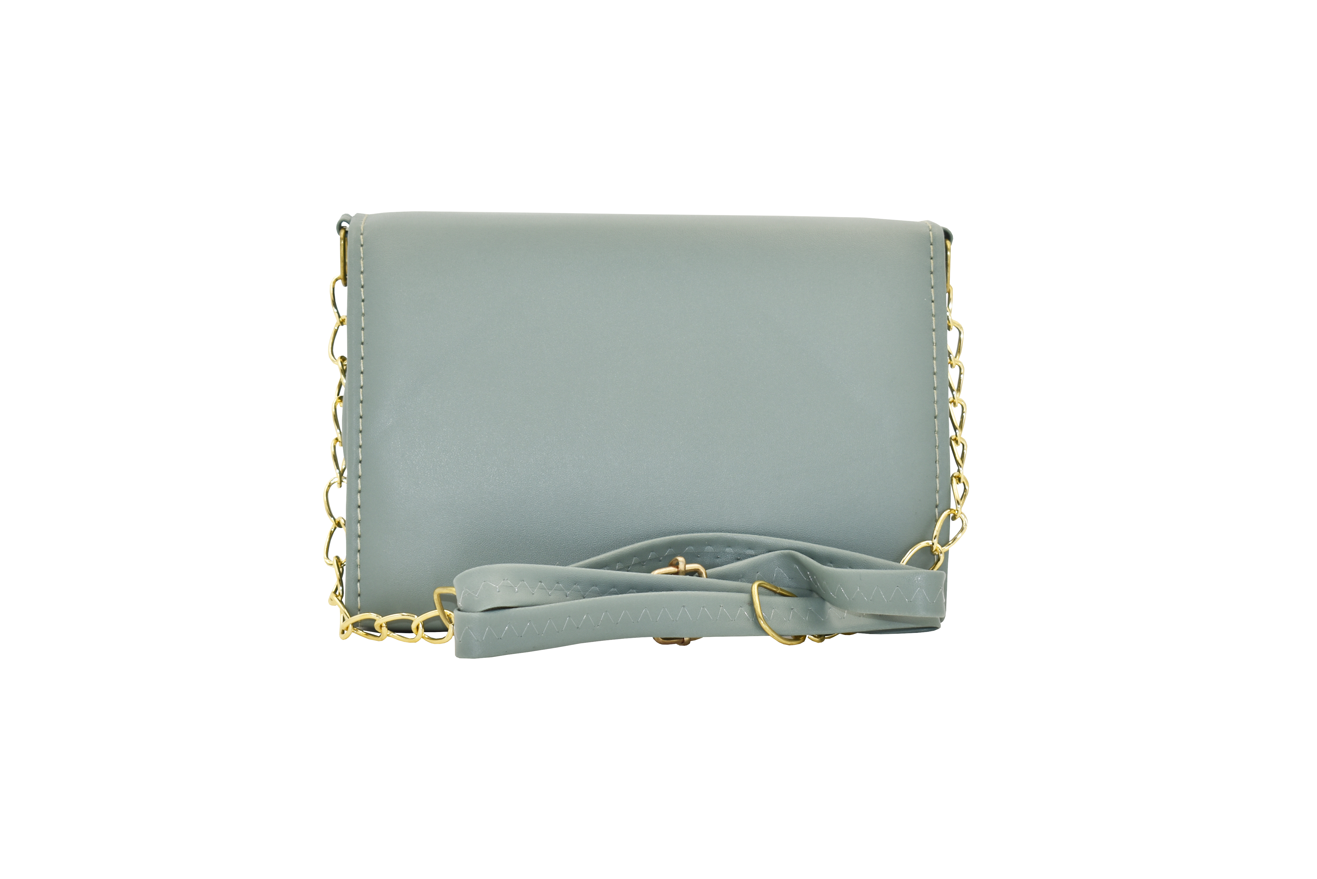 Malana Merino V-flap crossbody sling bag with gold chain for Girl's and Women.