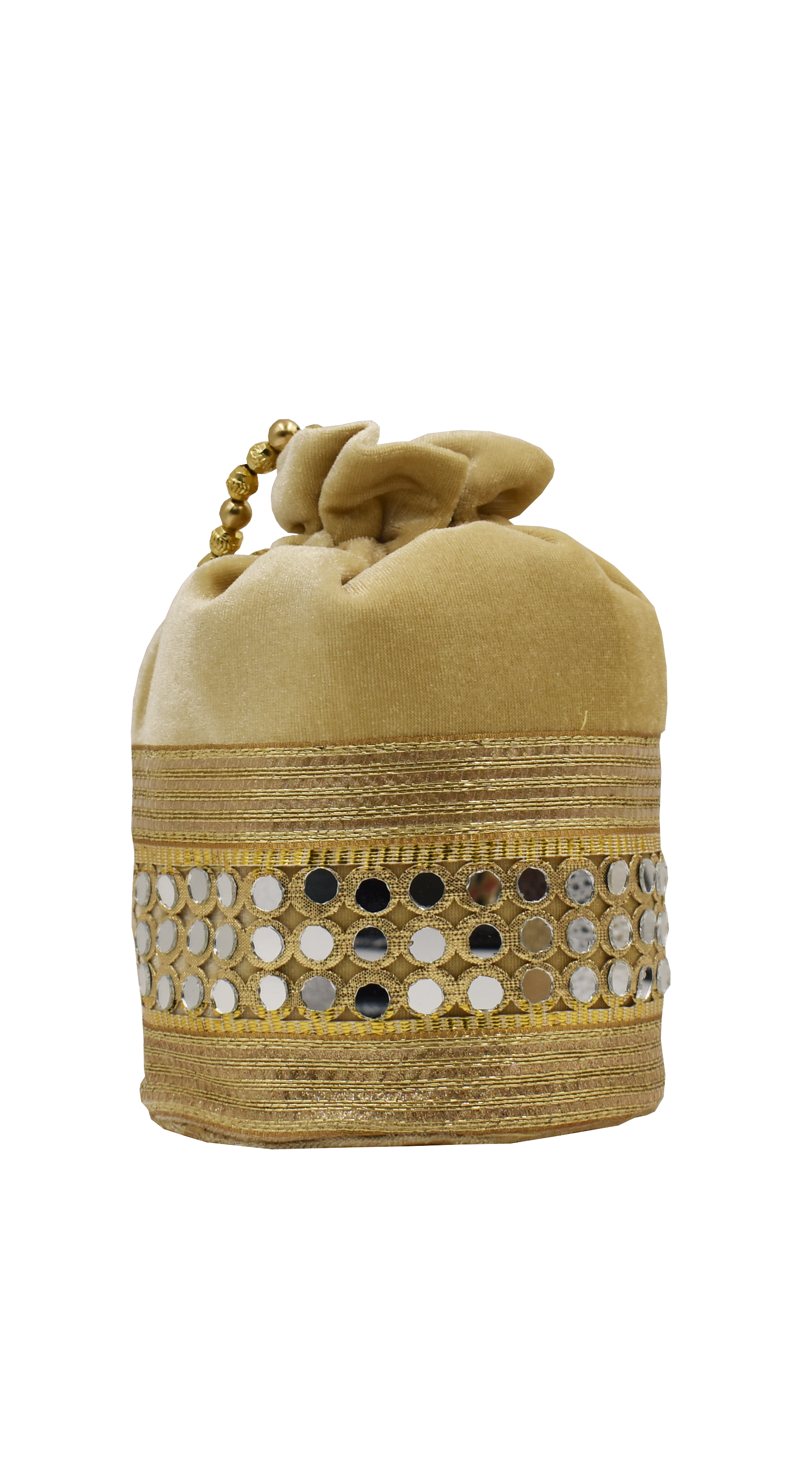 Malana Merino Potli Batwa Pouch Bag with Stone & Beads Work For Women's.