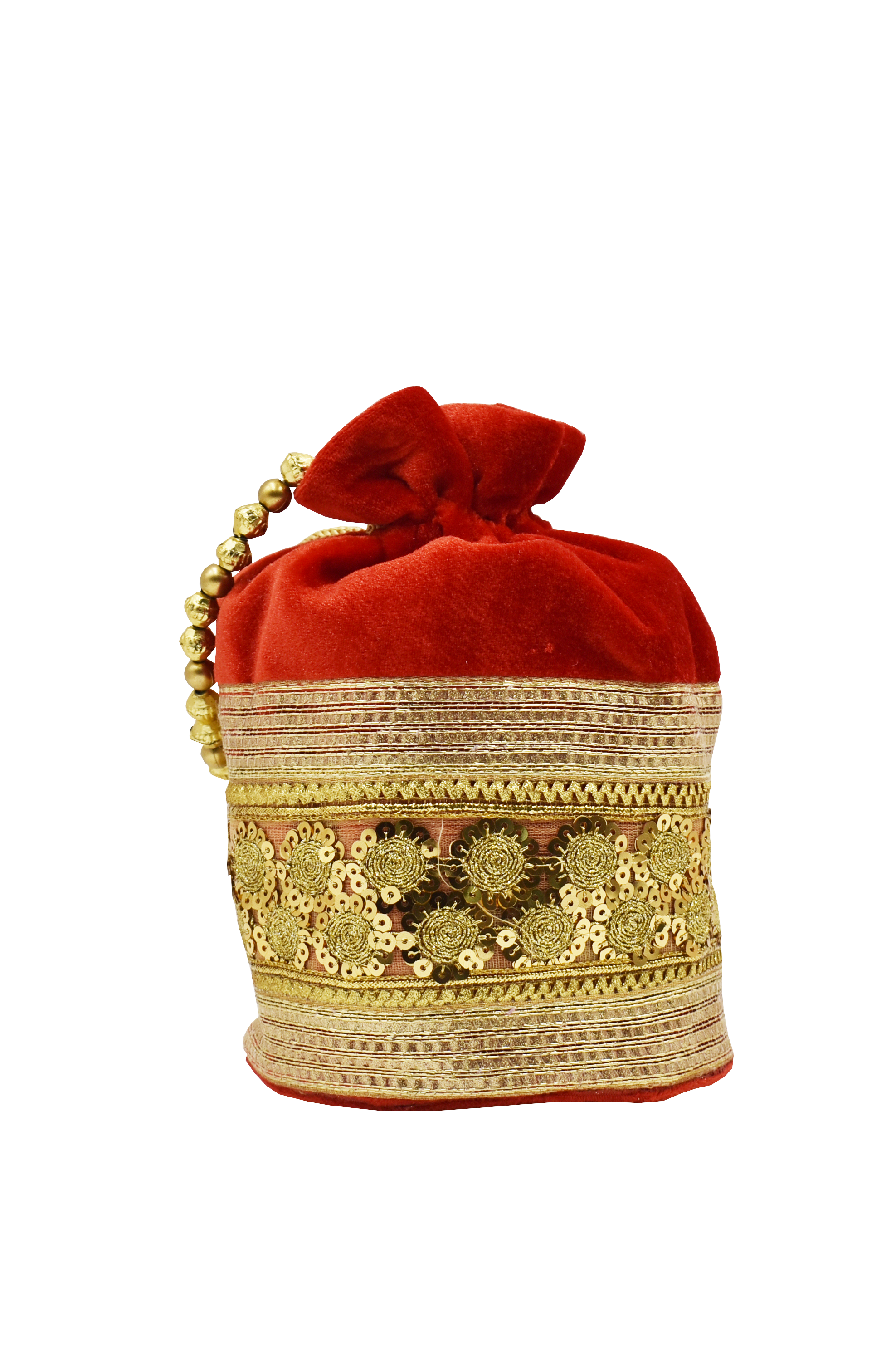 Malana Merino Potli Batwa Pouch Bag with Stone & Beads Work For Women's.