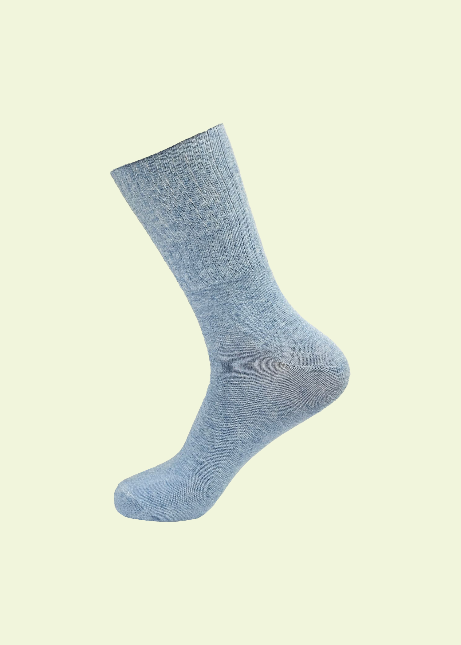 Malana Merino Men's Solid Colored Formal Mid Calf Length Socks Made with Soft & Smooth Cotton & Spandex (Pack of 3)  - Blue