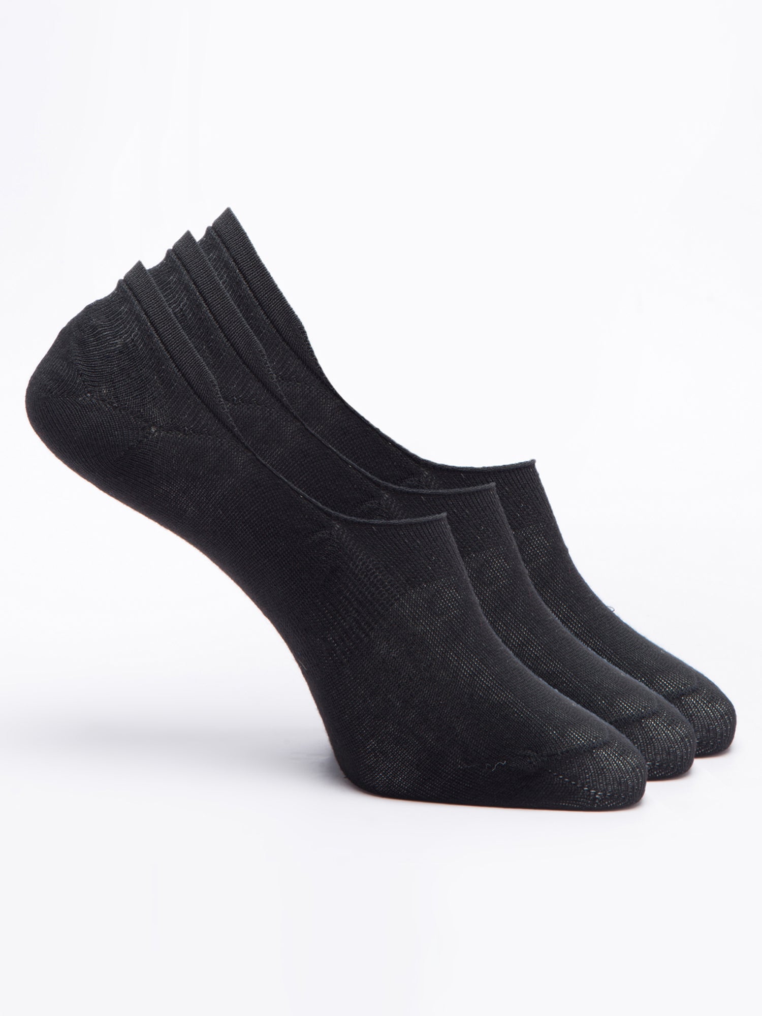 Malana Merino Men's Loafers Cotton Socks (Pack of 3) Black