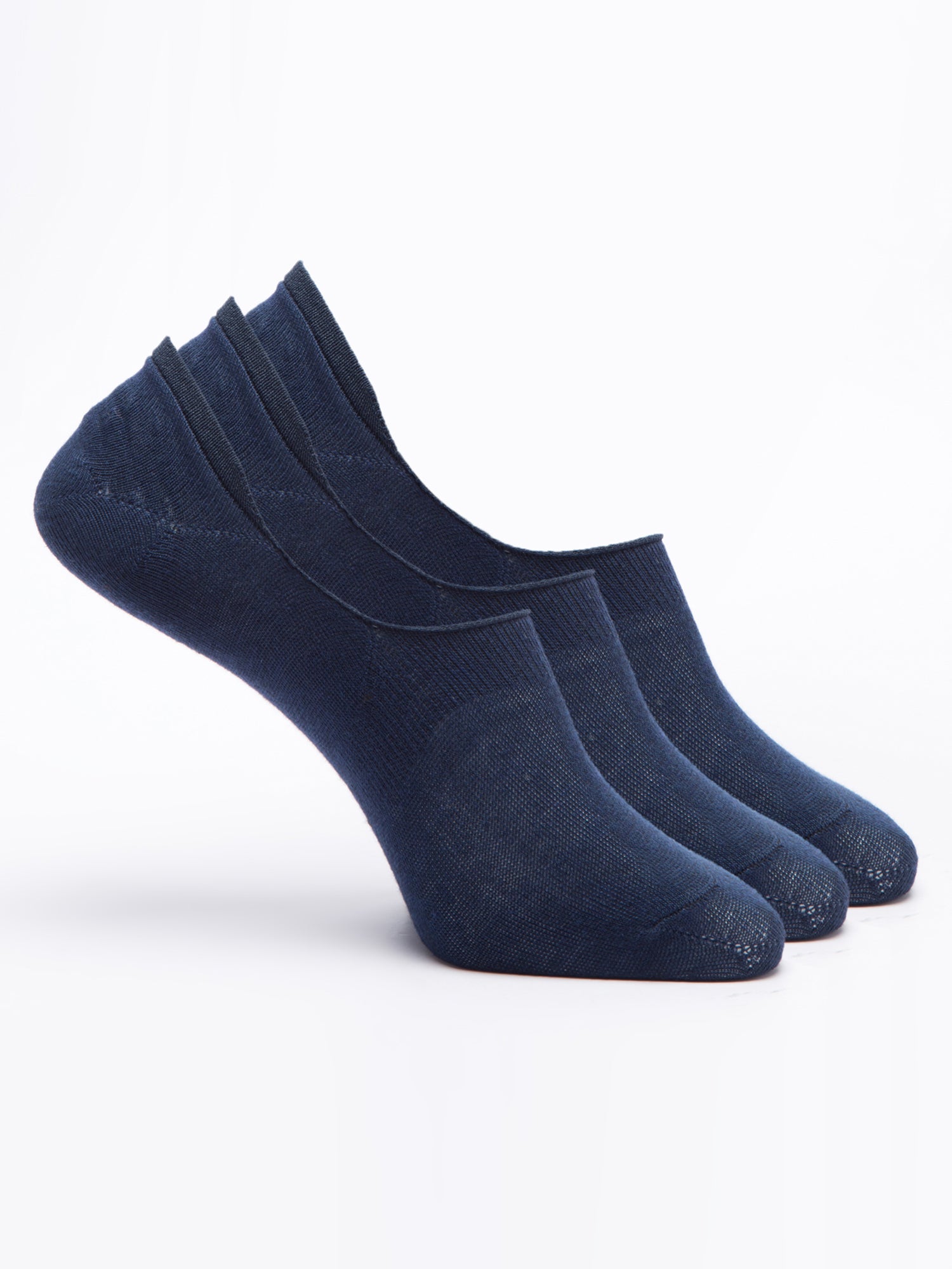 Malana Merino Men's Loafers Cotton Socks (Pack of 3) Navy Blue