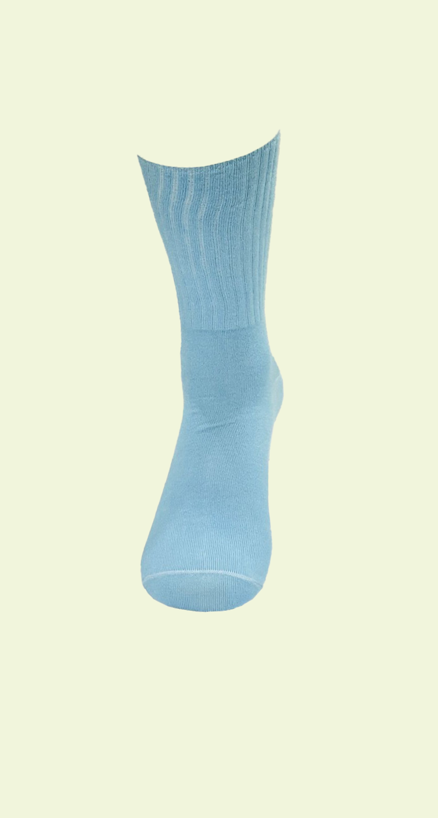 Malana Merino Men's Solid Colored Formal Mid Calf Length Socks Made with Soft & Smooth Cotton & Spandex (Pack of 2) - Sky Blue