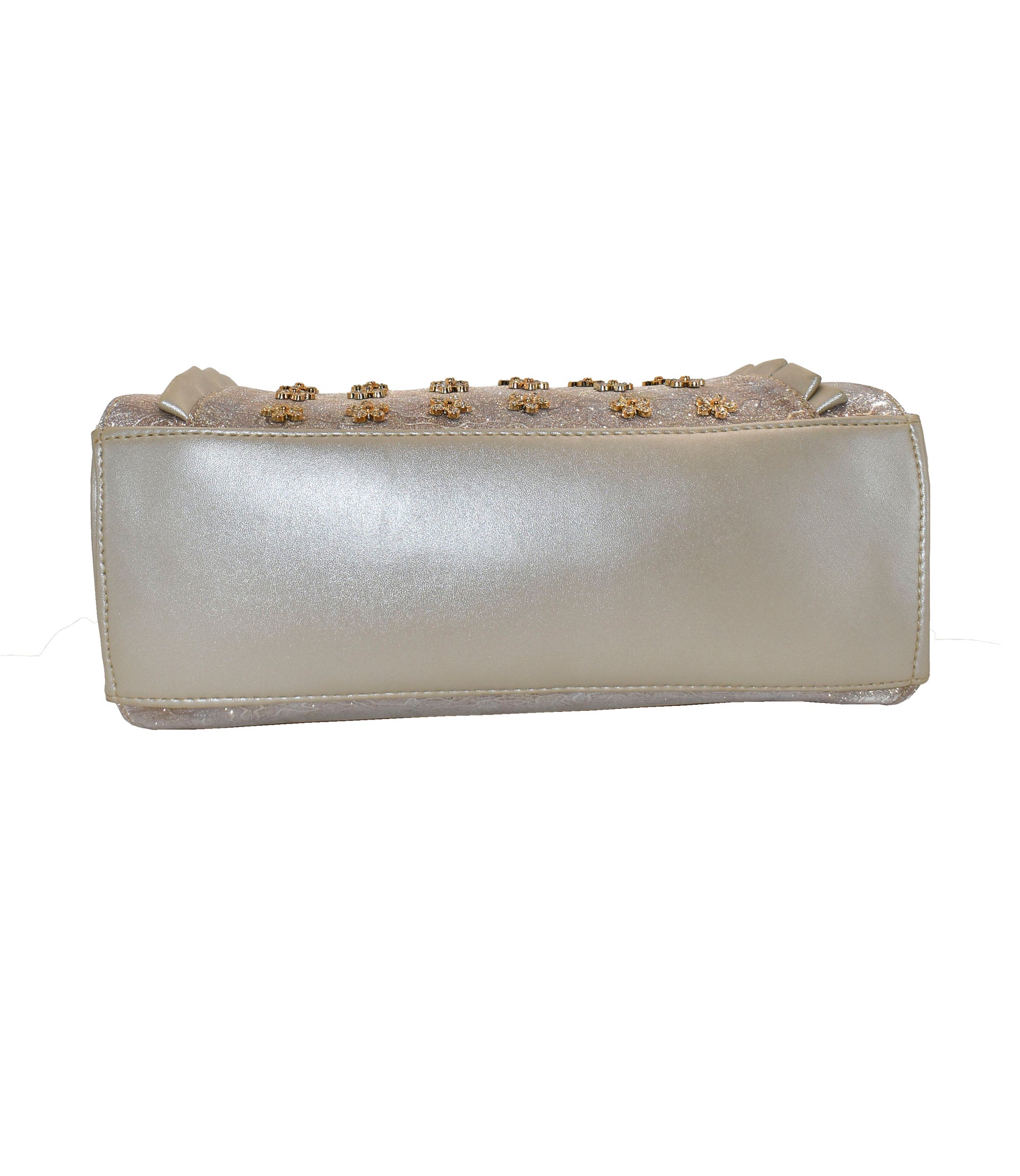 Malana Merino Women/Girl's Golden Colour Hand Bag with Detachable Adjustable Strap