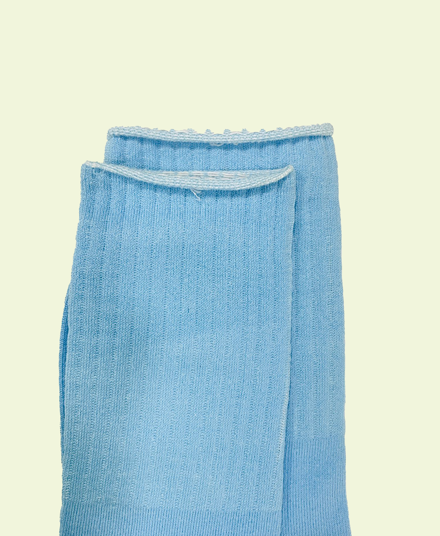 Malana Merino Men's Solid Colored Formal Mid Calf Length Socks Made with Soft & Smooth Cotton & Spandex (Pack of 2) - Sky Blue