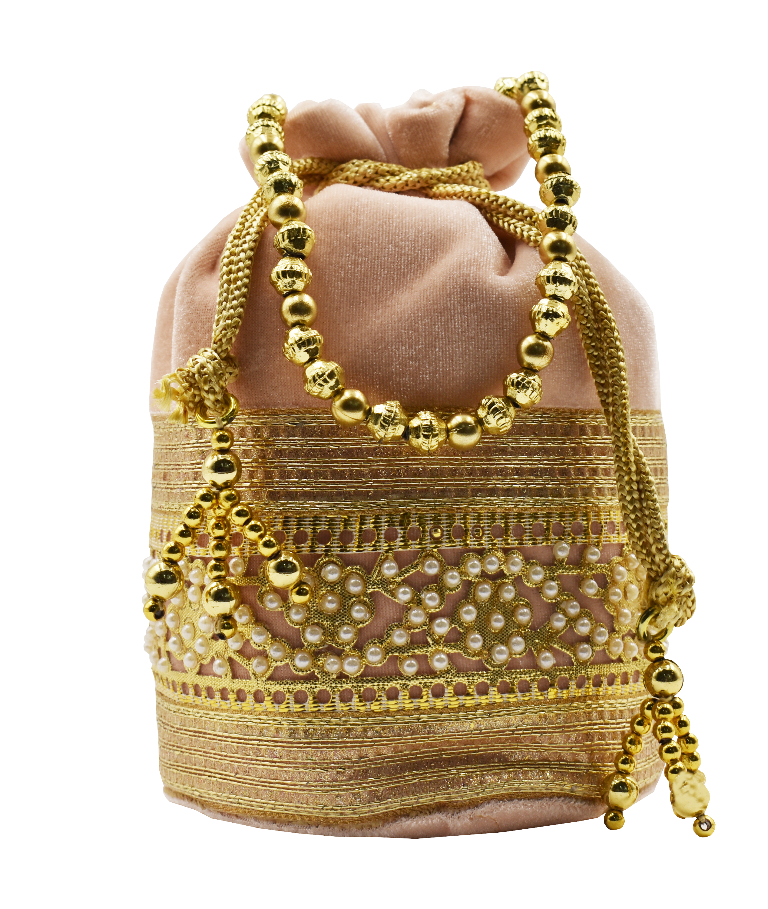Malana Merino Potli Batwa Pouch Bag with Stone & Beads Work For Women's.