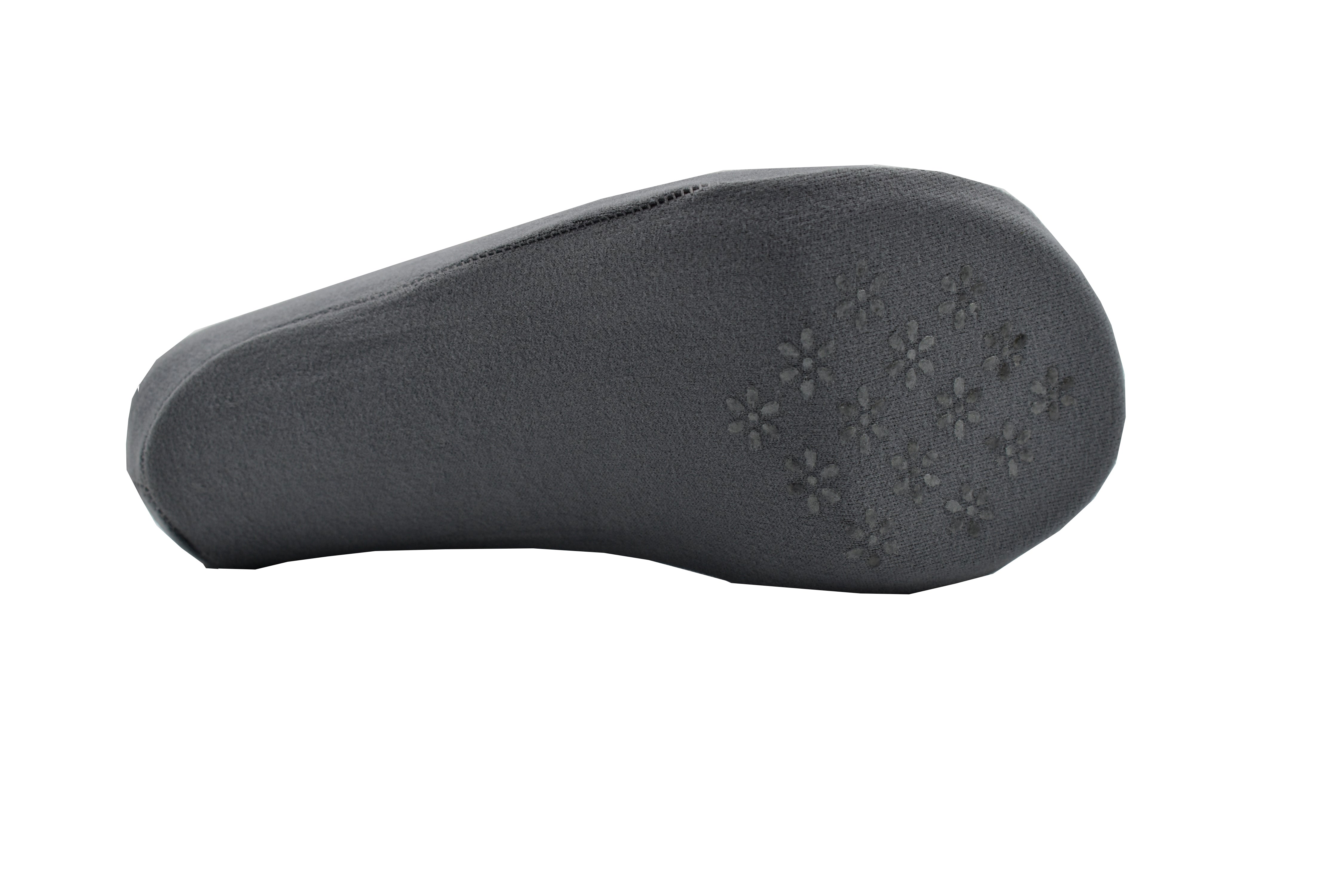 Malana Merino Grey Colour Lace Warm Socks, No Show Socks, Lace Comfortable Thermal Cotton Ankle Boat Socks, Pop Invisible Socks with Non-slip Bases for Women Girls (Pack of 3)