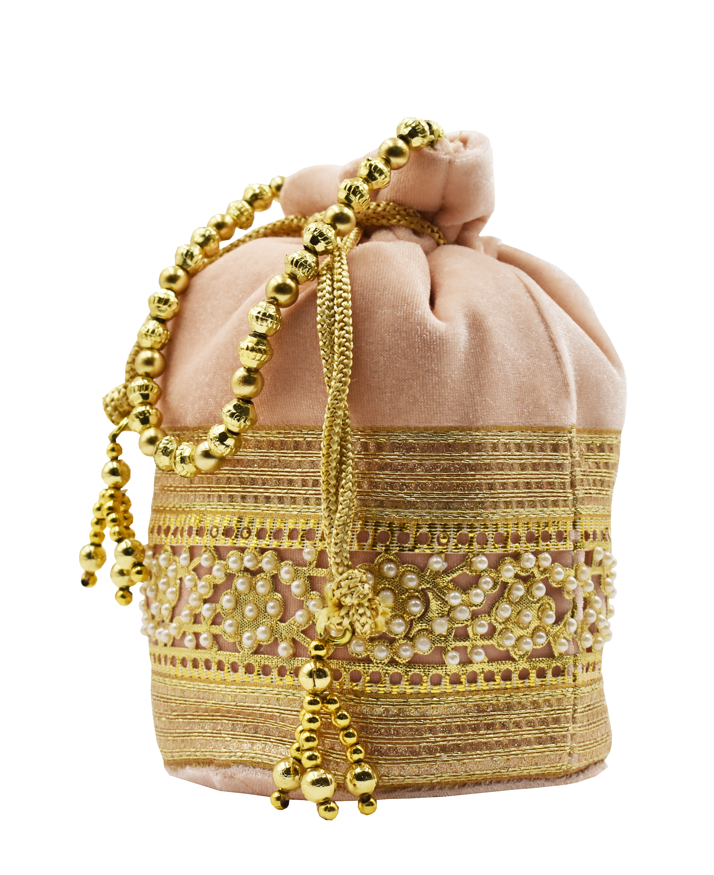 Malana Merino Potli Batwa Pouch Bag with Stone & Beads Work For Women's.