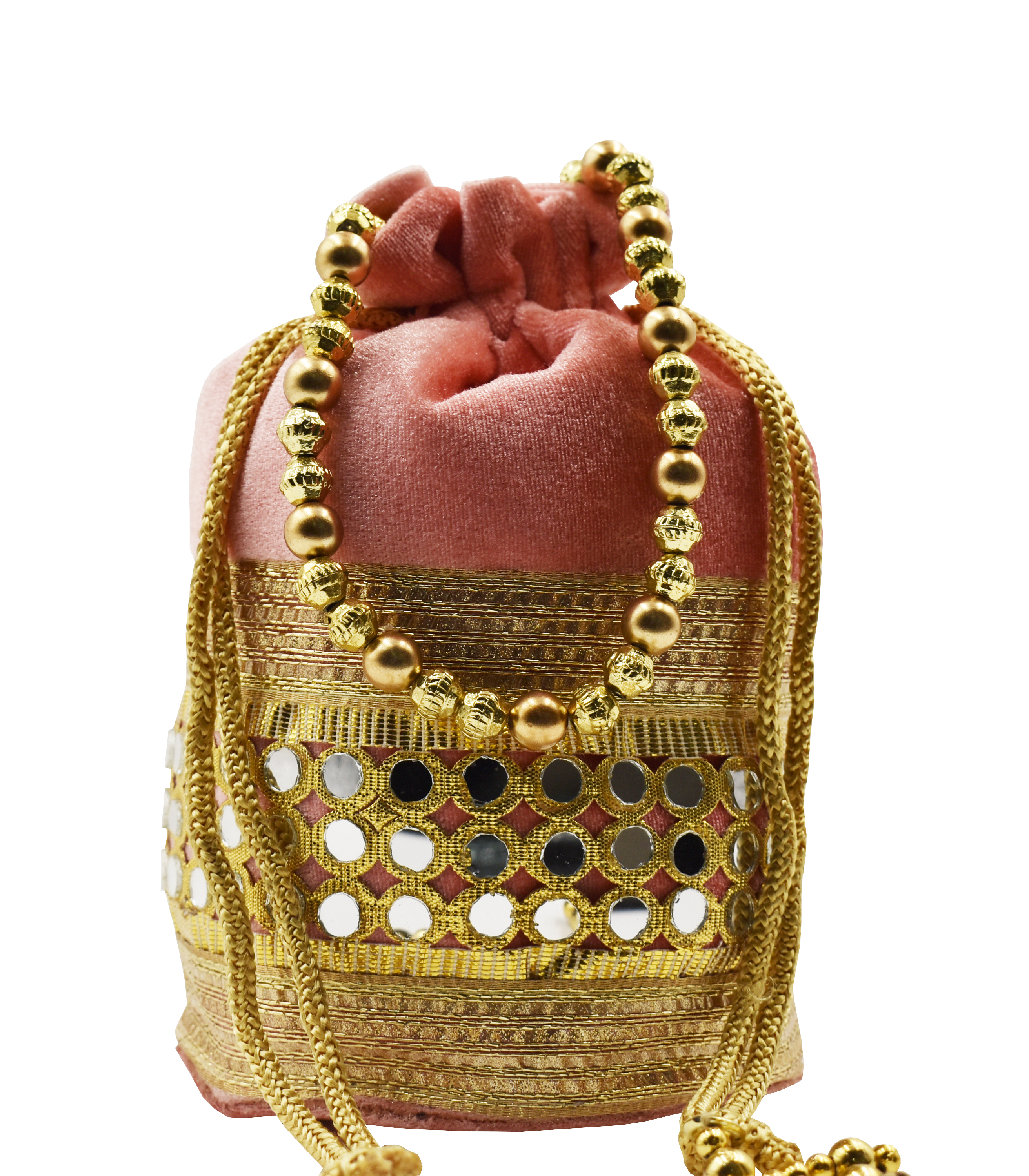 Malana Merino Potli Batwa Pouch Bag with Stone & Beads Work For Women's.