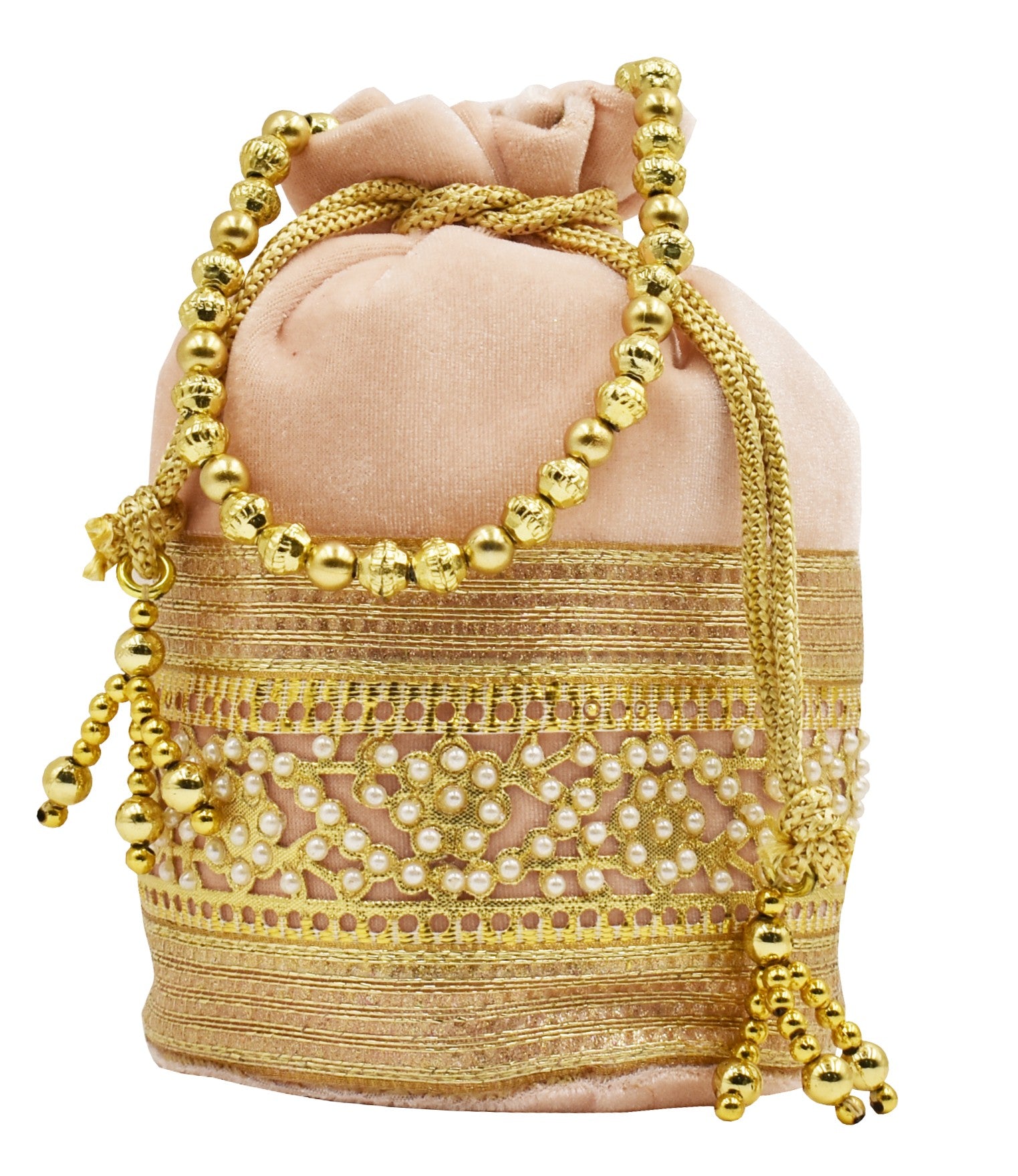 Malana Merino Potli Batwa Pouch Bag with Stone & Beads Work For Women's.