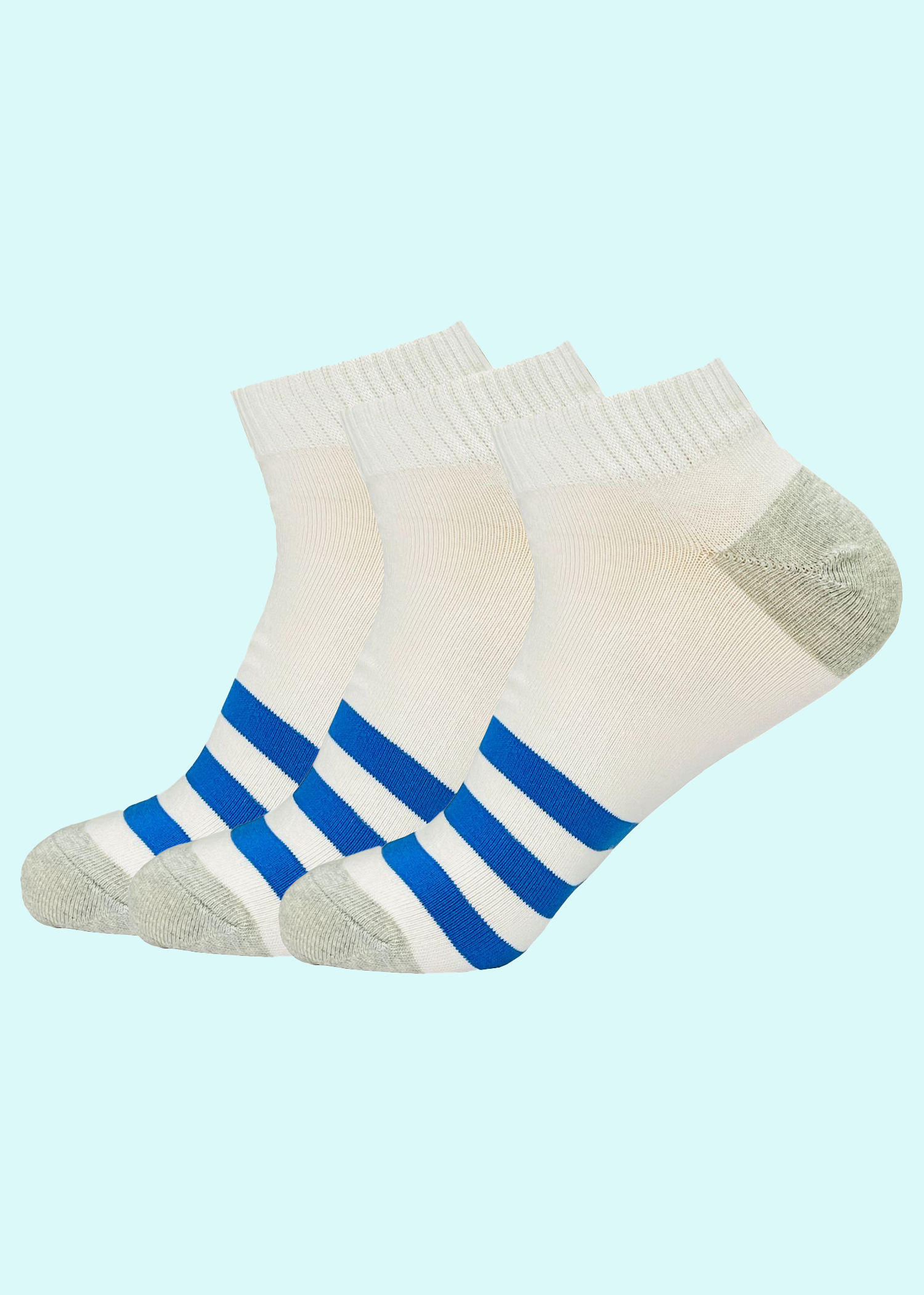 Malana Merino Cotton Breathable Running, Gym & Training Men's Ankle Length Socks (Pack of 3)