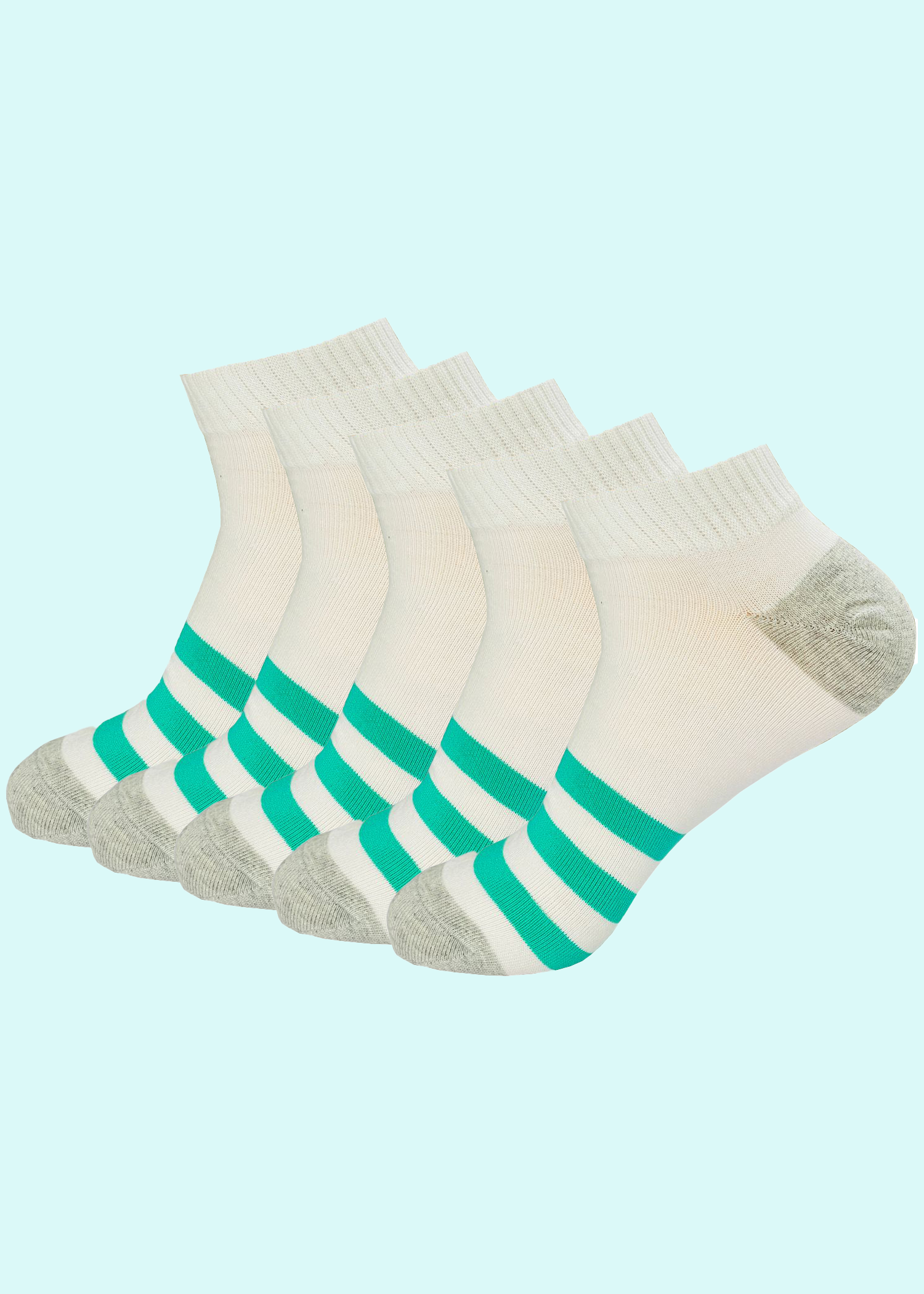 Malana Merino Cotton Breathable Running, Gym & Training Men's Ankle Length Socks (Pack of 5)
