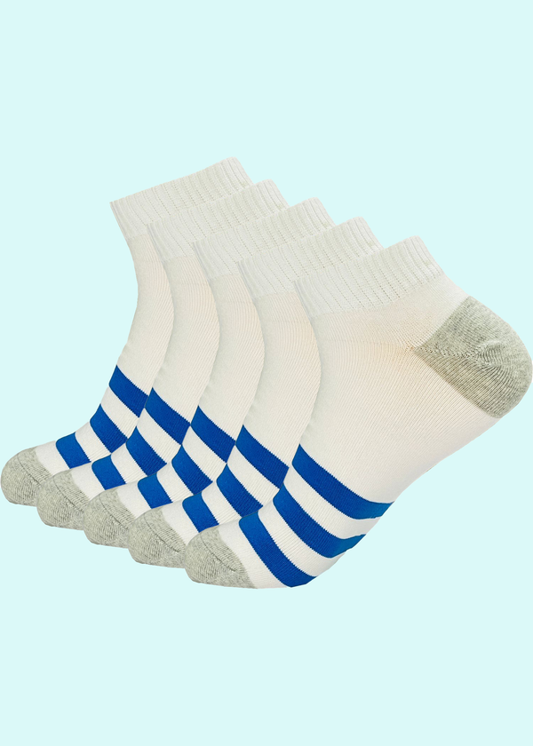 Malana Merino Cotton Breathable Running, Gym & Training Men's Ankle Length Socks (Pack of 5)