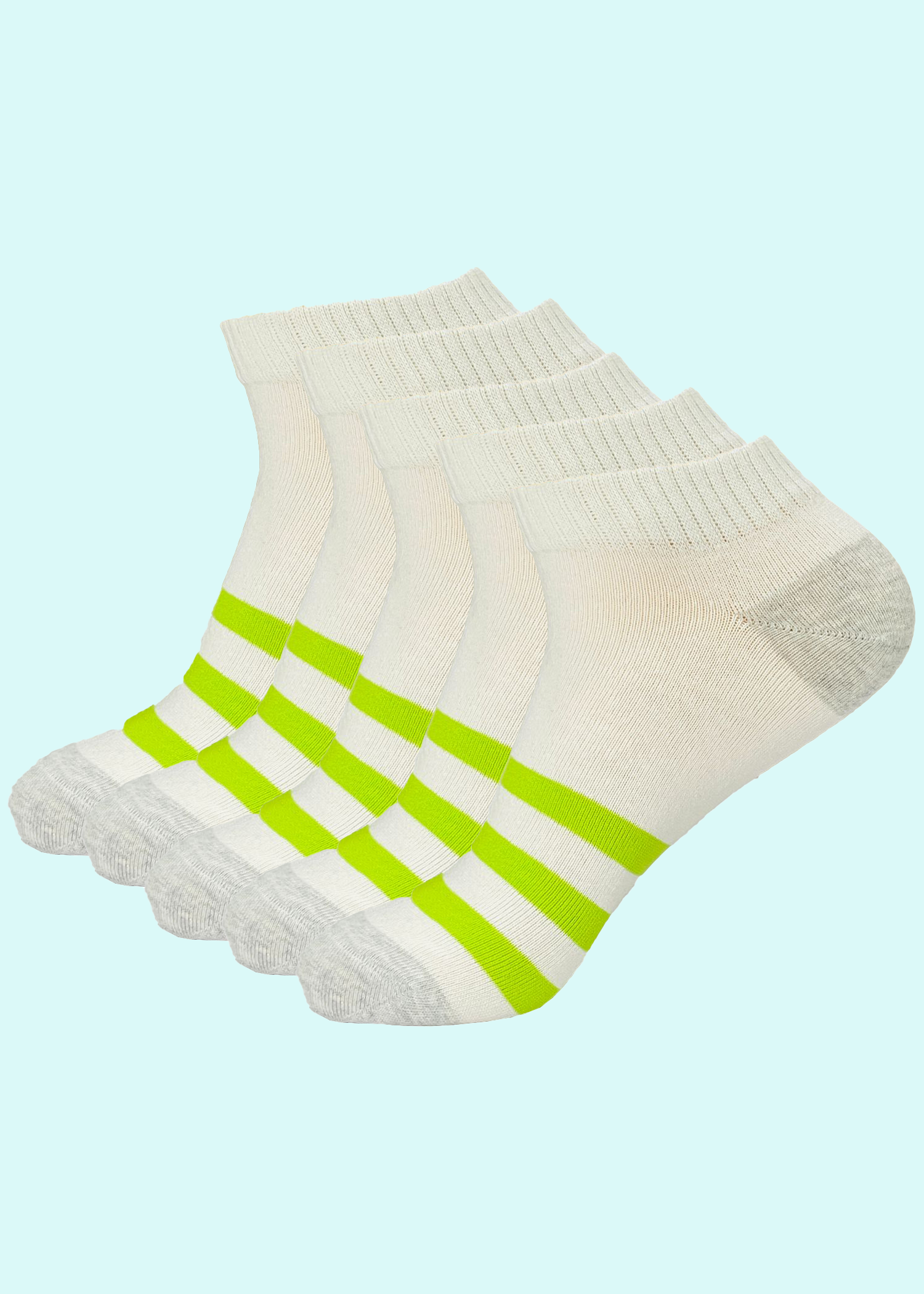 Malana Merino Cotton Breathable Running, Gym & Training Men's Ankle Length Socks (Pack of 5)