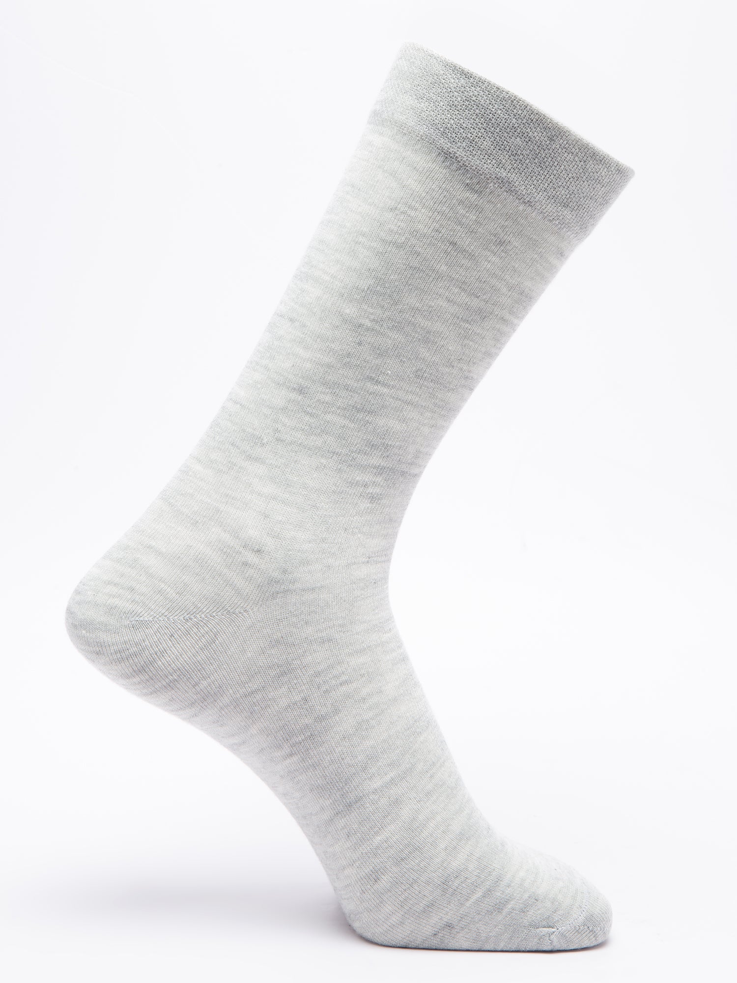 Malana Merino Men's Plane Calf-Lengh Cotton Socks (Pack of 3) Black, Dark Grey,Grey