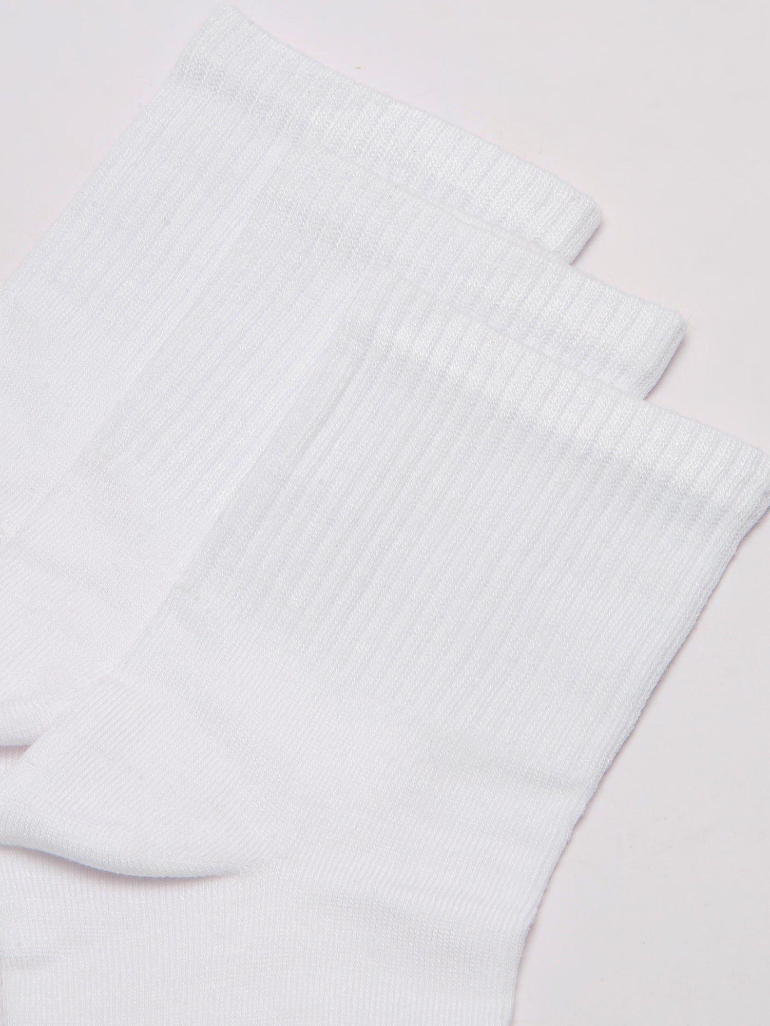 Malana Merino Diamond Men's Compact Cotton Terry Ankle Length Socks White