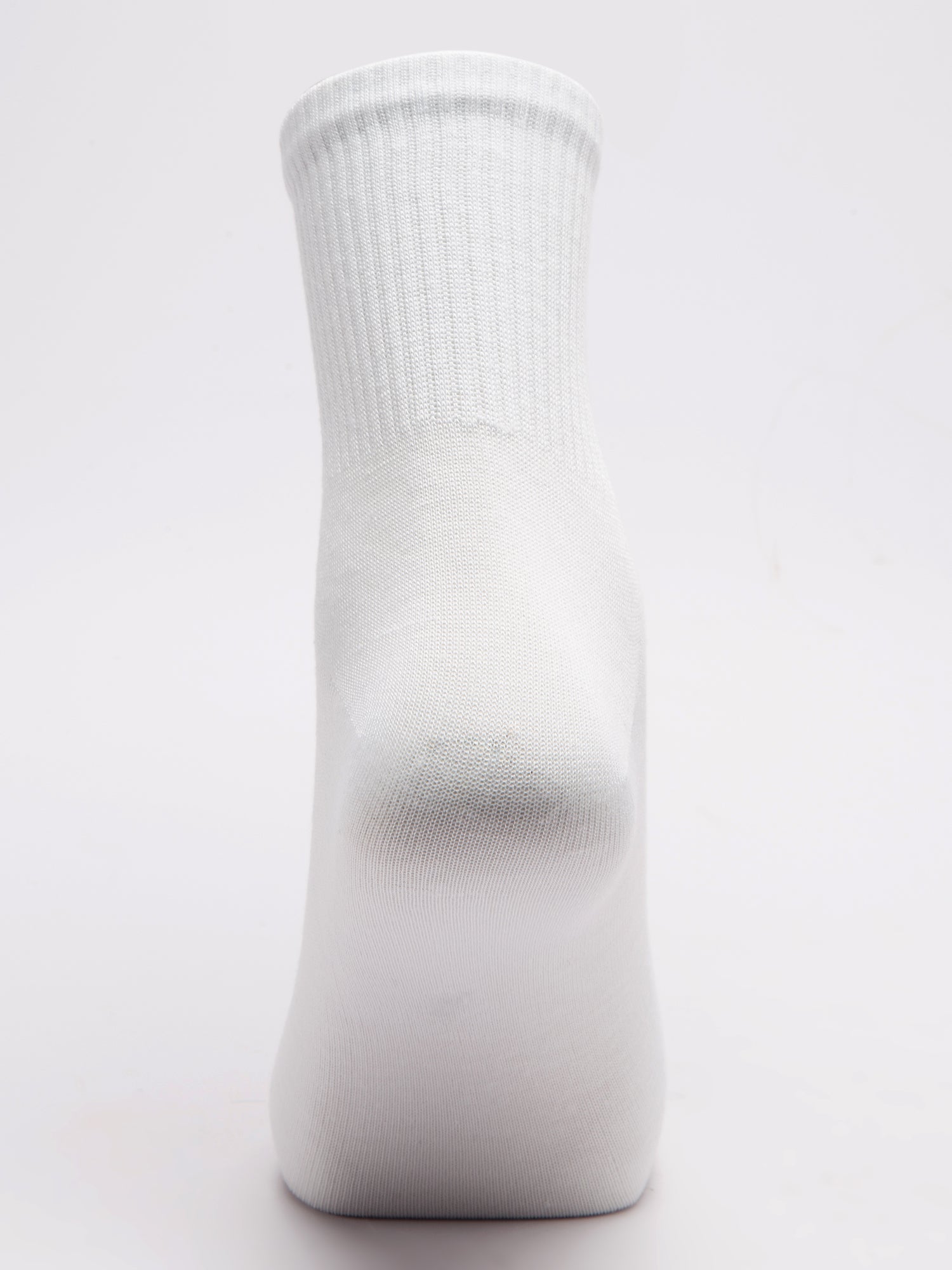 Malana Merino Diamond Men's Compact Cotton Terry Ankle Length Socks White