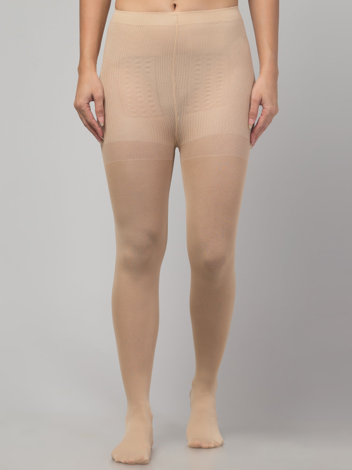 Malana Merino Comfortable Stockinggs for Women/Girls, High-Waist Nylon Opaque Pantyhose Stcokings | Super Strech Waistband with Breathable Material Beige/Skin  (Pack of 2)