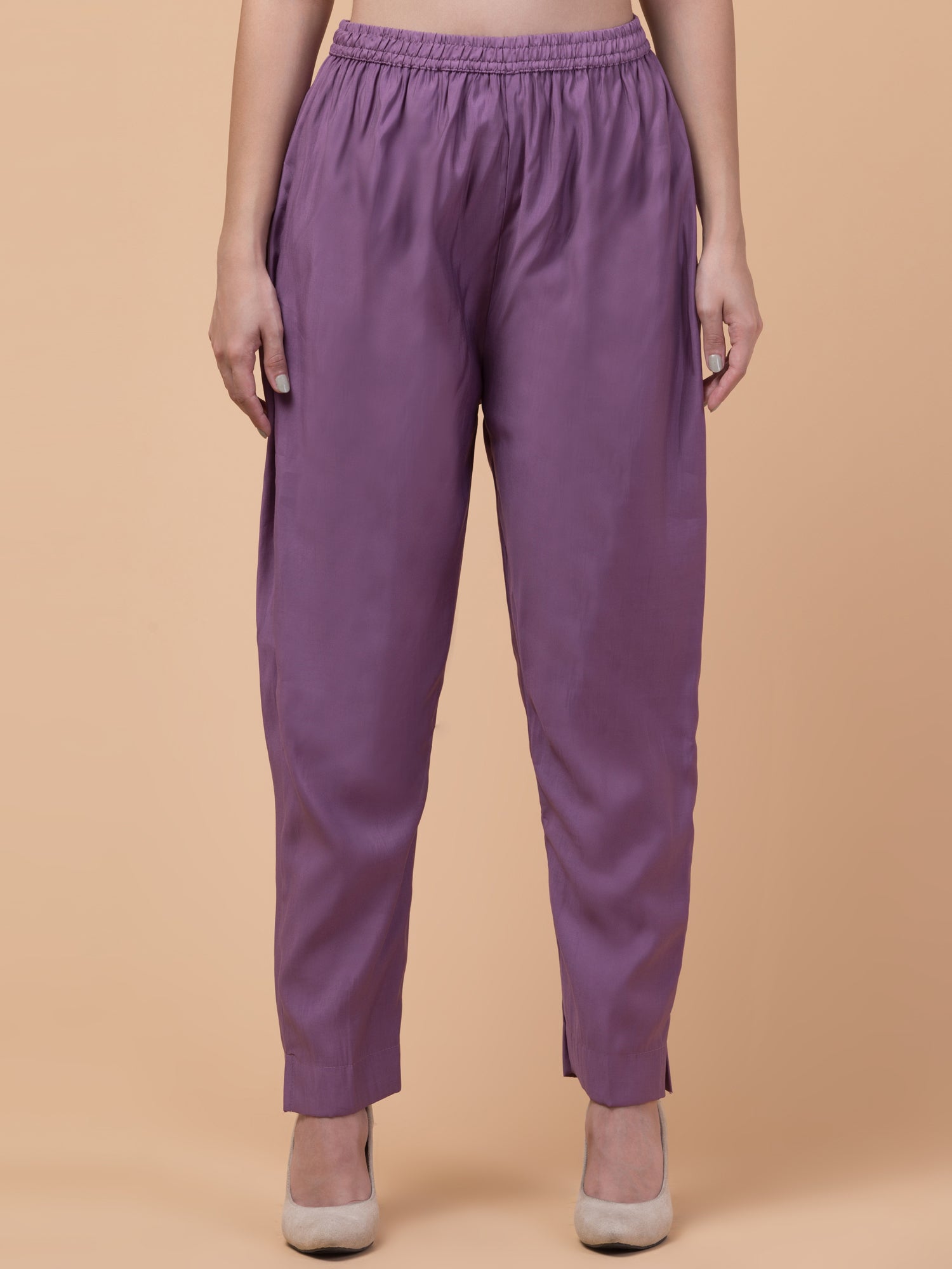 Malana Merino Wome's Flared Voilet Salwar Suit with Dupatta