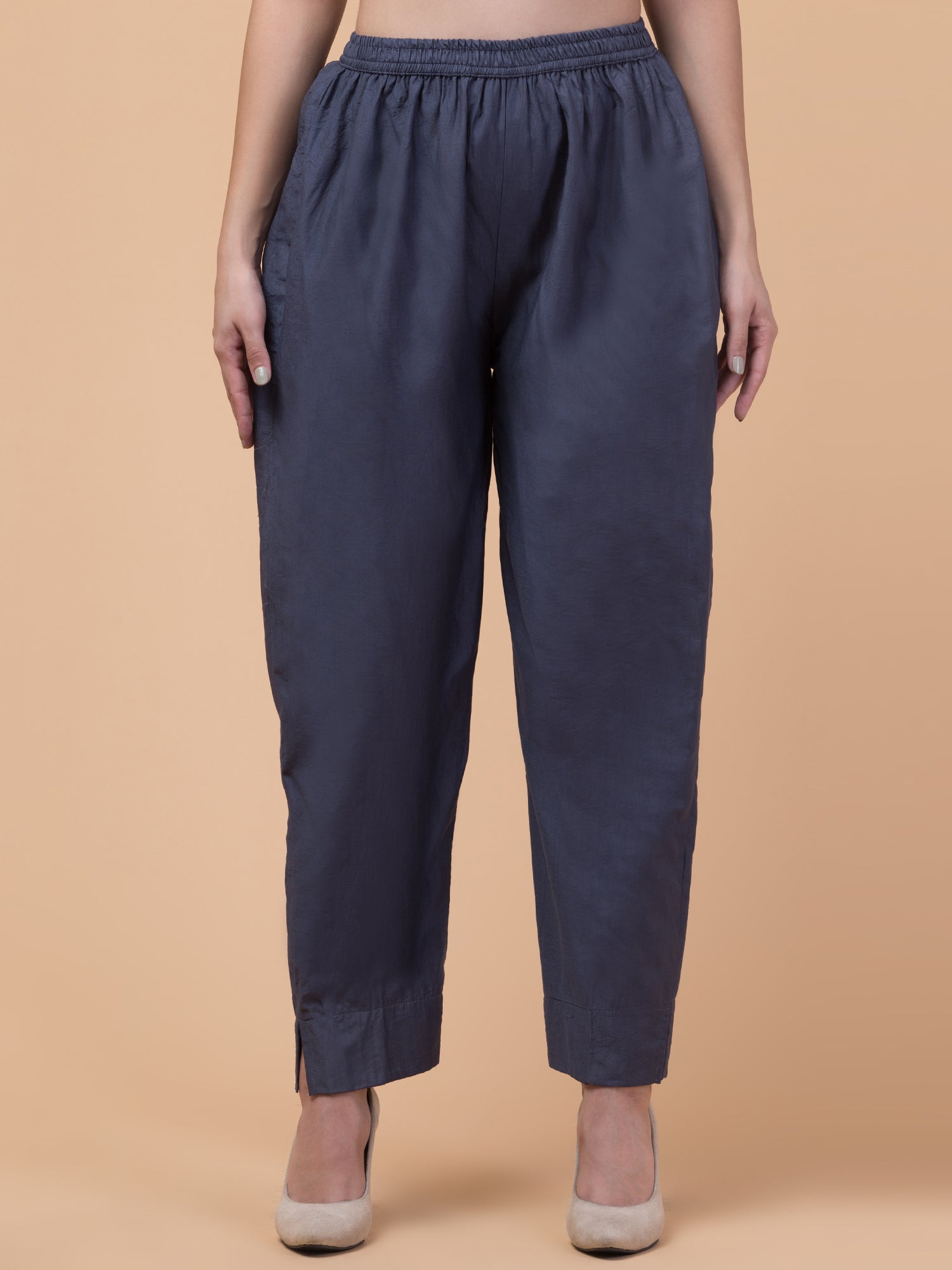 Malana Merino Women's Pakistani Dark Grey Salwar Suit with Dupatta