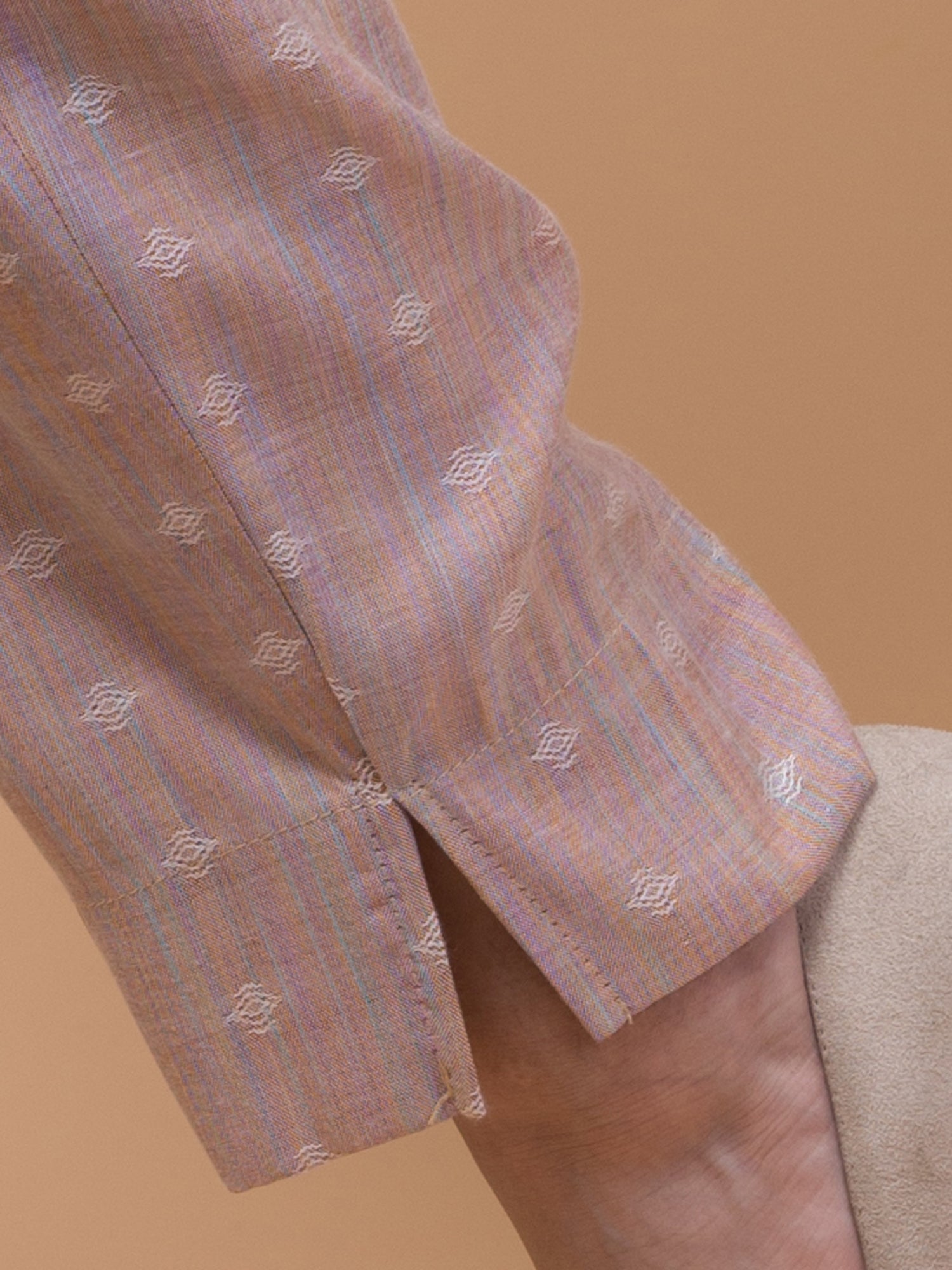 Malana Merino Women's Salwar Suits Set Peach (With Dupatta)