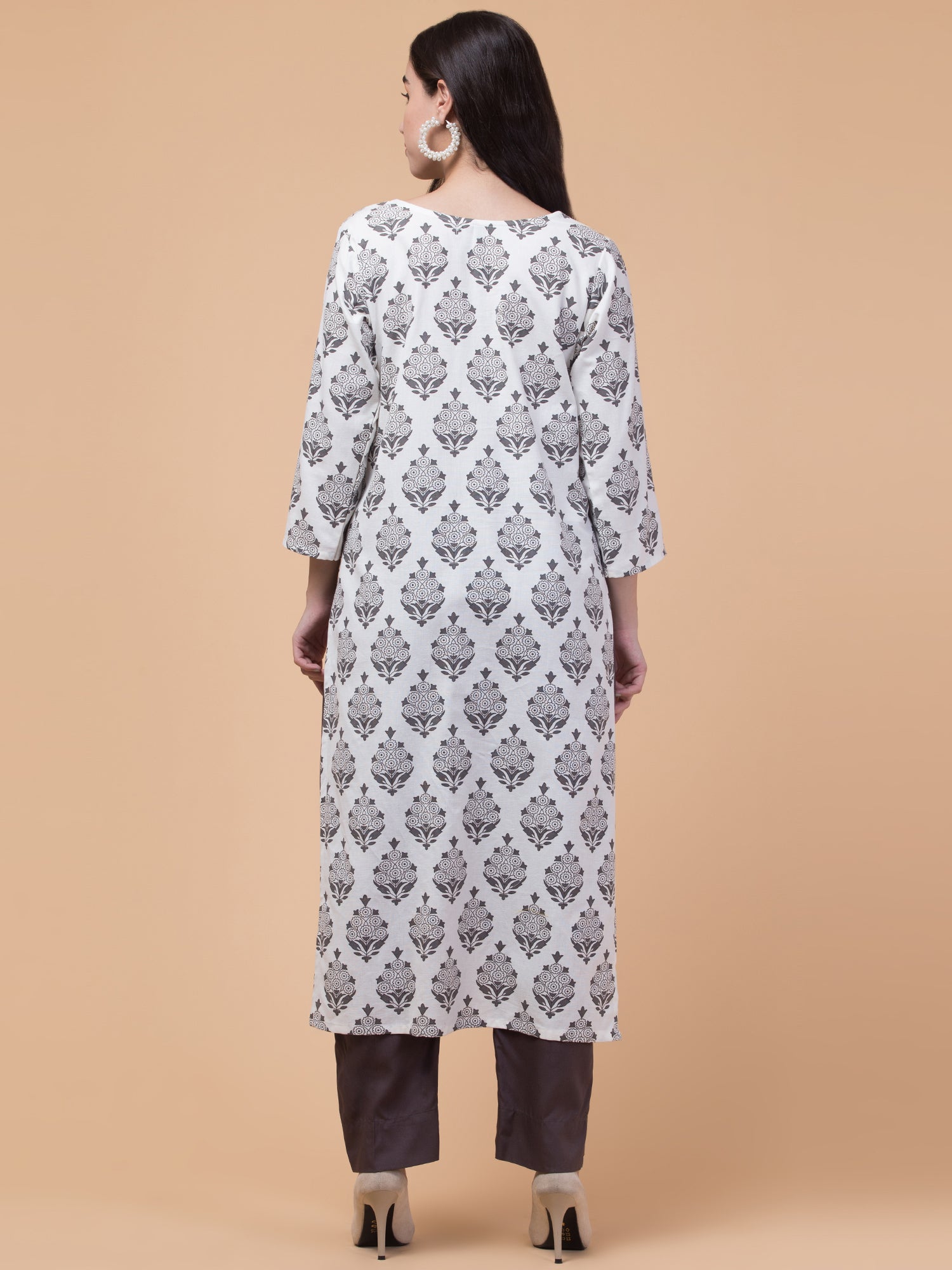 Malana Merino Wome's Straigth Printed Salwar Suit with Dupatta