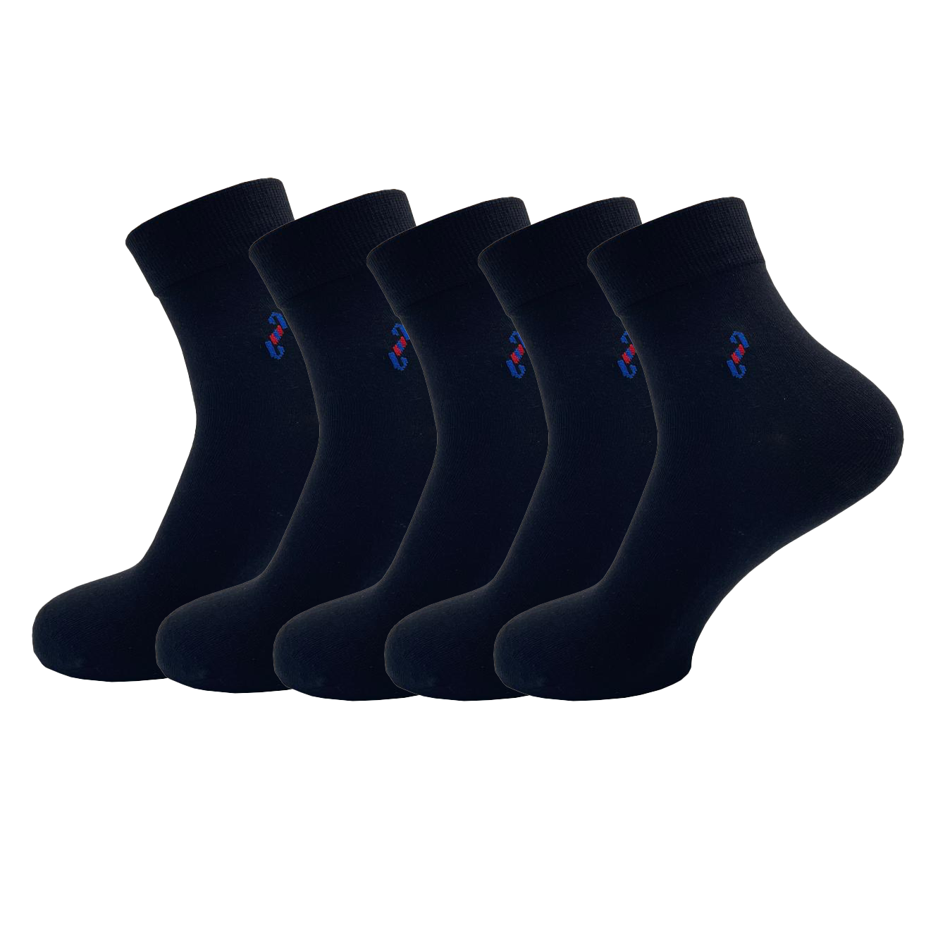 Malana Merino Black Colour Ankle Length Socks (Pack Of 5)