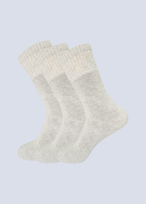 Malana Merino Men's Cotton Streachable, Breathable & Comfort Crew Length Socks. (Pack Of 3)