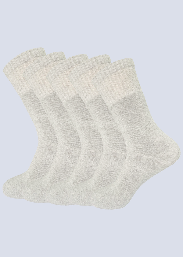 Malana Merino Men's Cotton Streachable, Breathable & Comfort Crew Length Socks. (Pack Of 5)