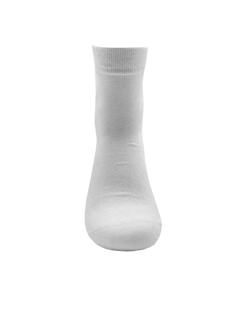 Malana Merino White Colour Ankle Length Socks (Pack Of 2)