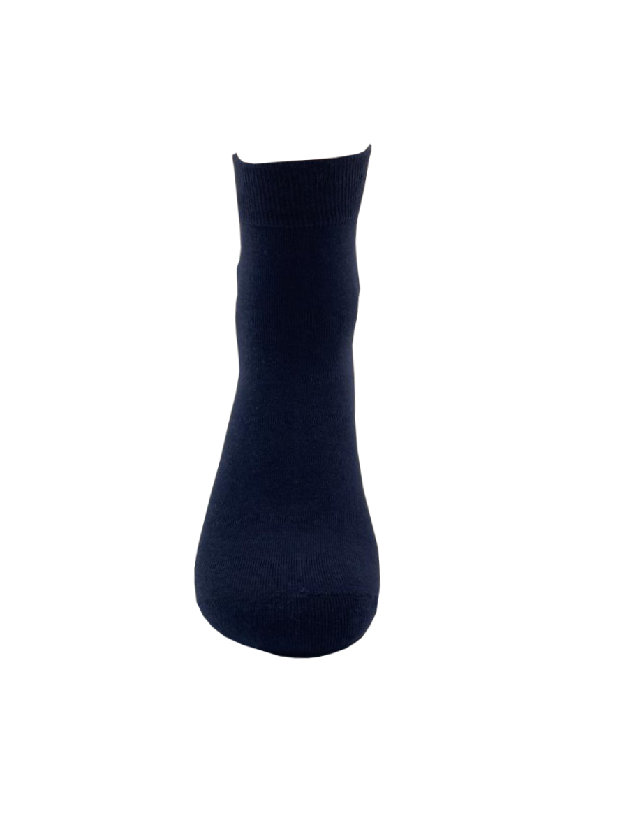 Malana Merino Navy Blue  Colour Ankle Length Socks (Pack Of 2)