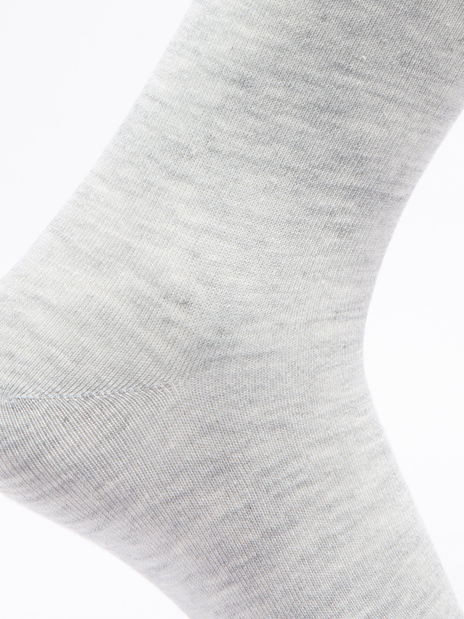 Malana Merino Men's Plane Calf-Lengh Cotton Socks (Pack of 1) Grey