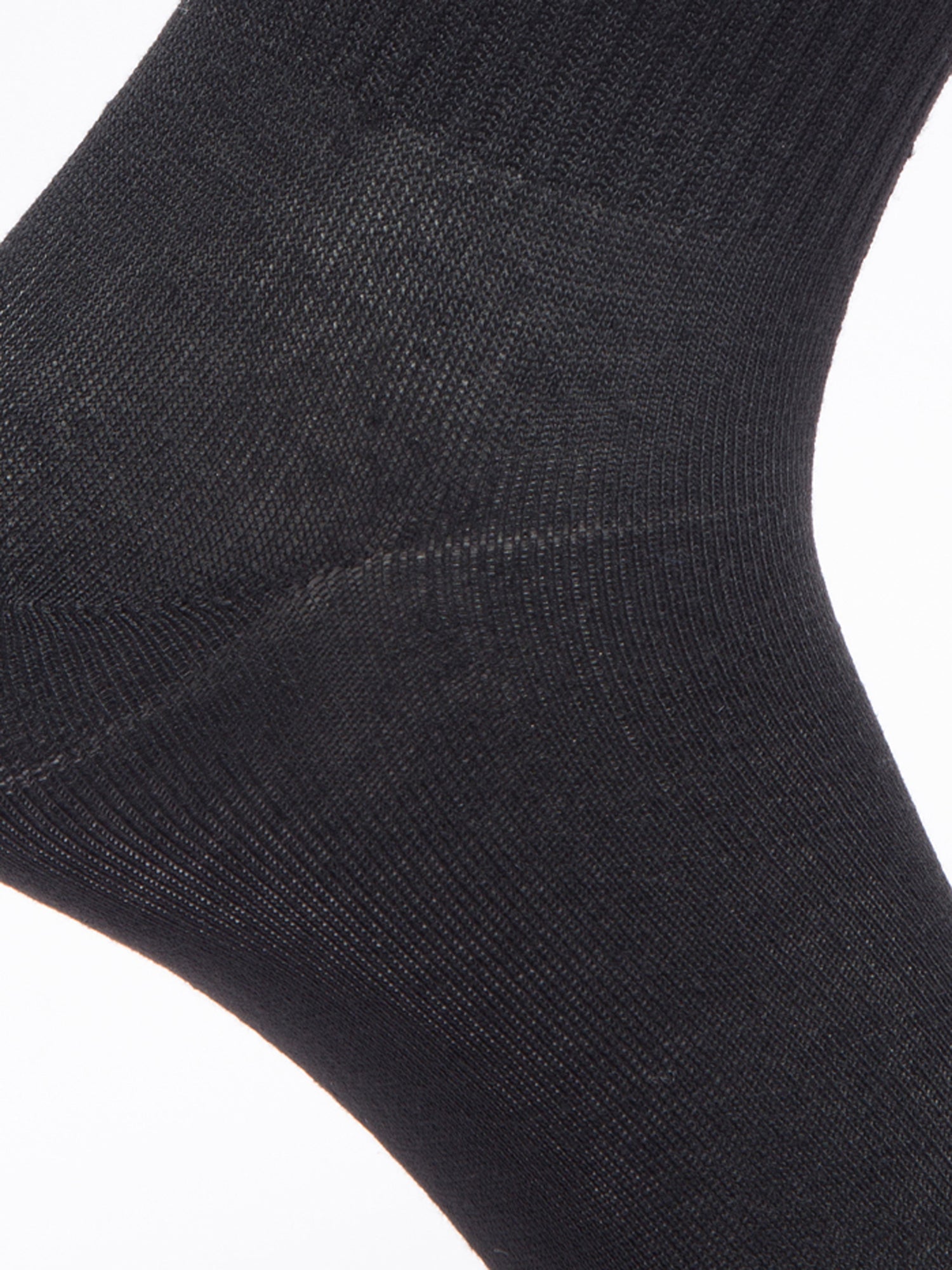 Malana Merino Diamond Men's Compact Cotton Terry Ankle Length Socks Black