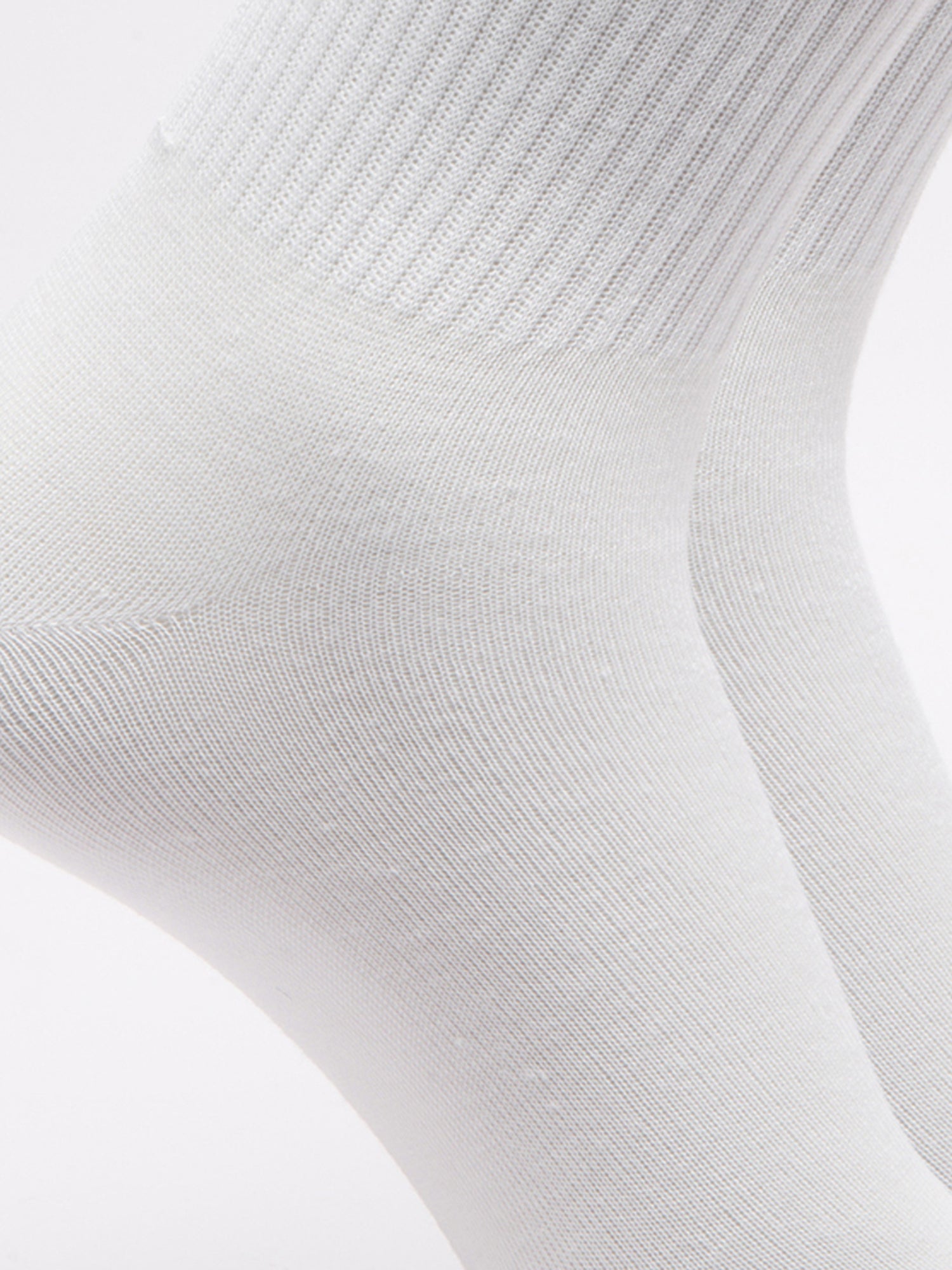 Malana Merino Diamond Men's Compact Cotton Terry Ankle Length Socks White (Pack of 2)