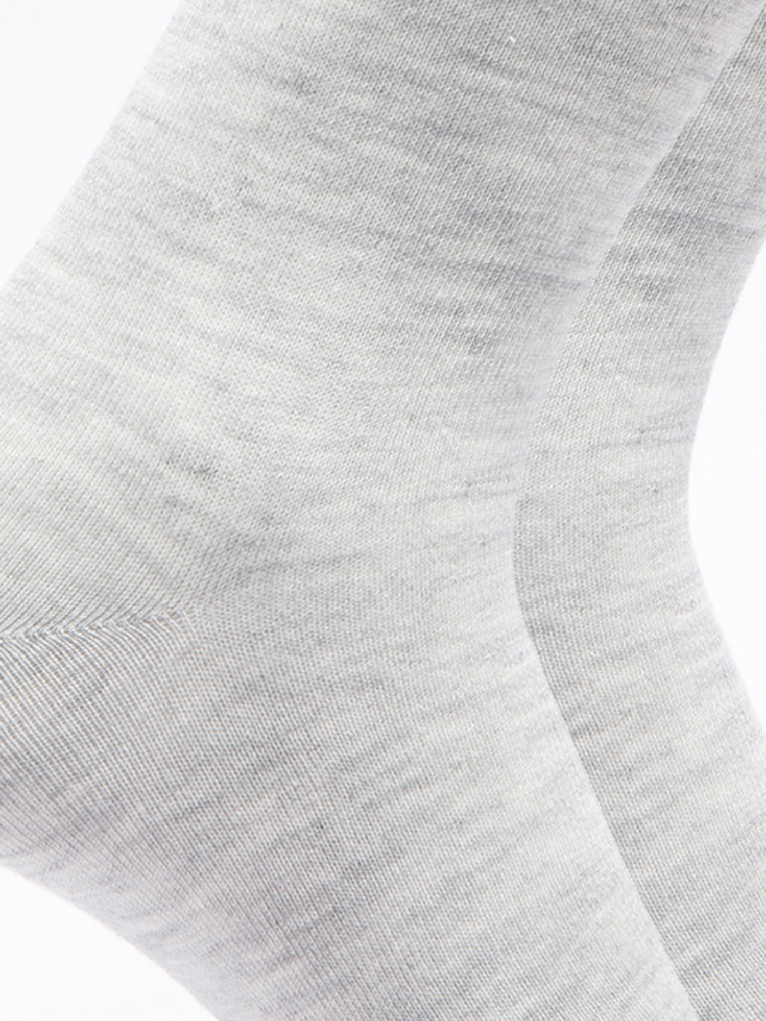 Malana Merino Men's Plane Calf-Lengh Cotton Socks (Pack of 2) Grey