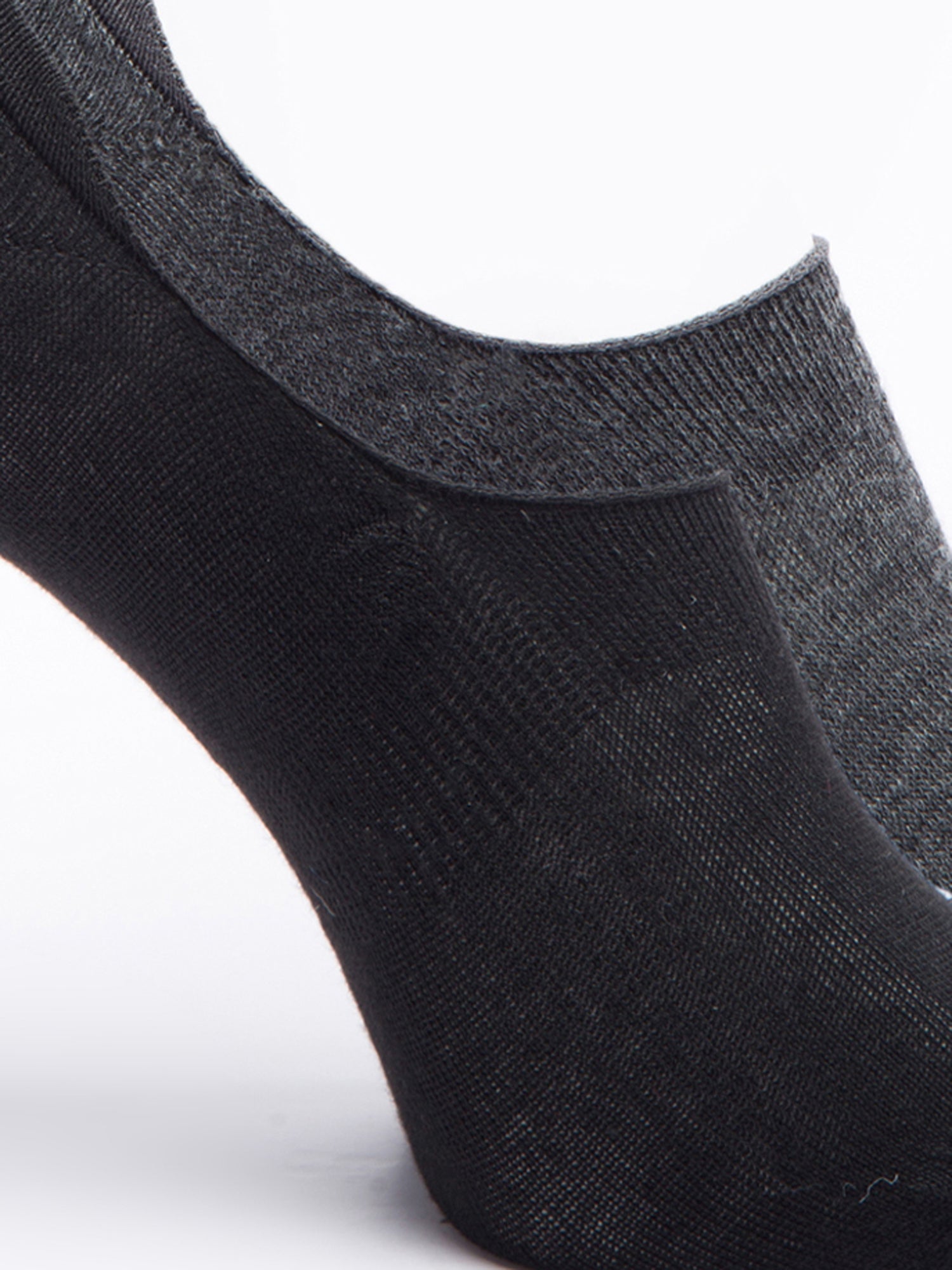 Malana Merino Men's Loafers Cotton Socks (Pack of 2) Black,Dark Grey