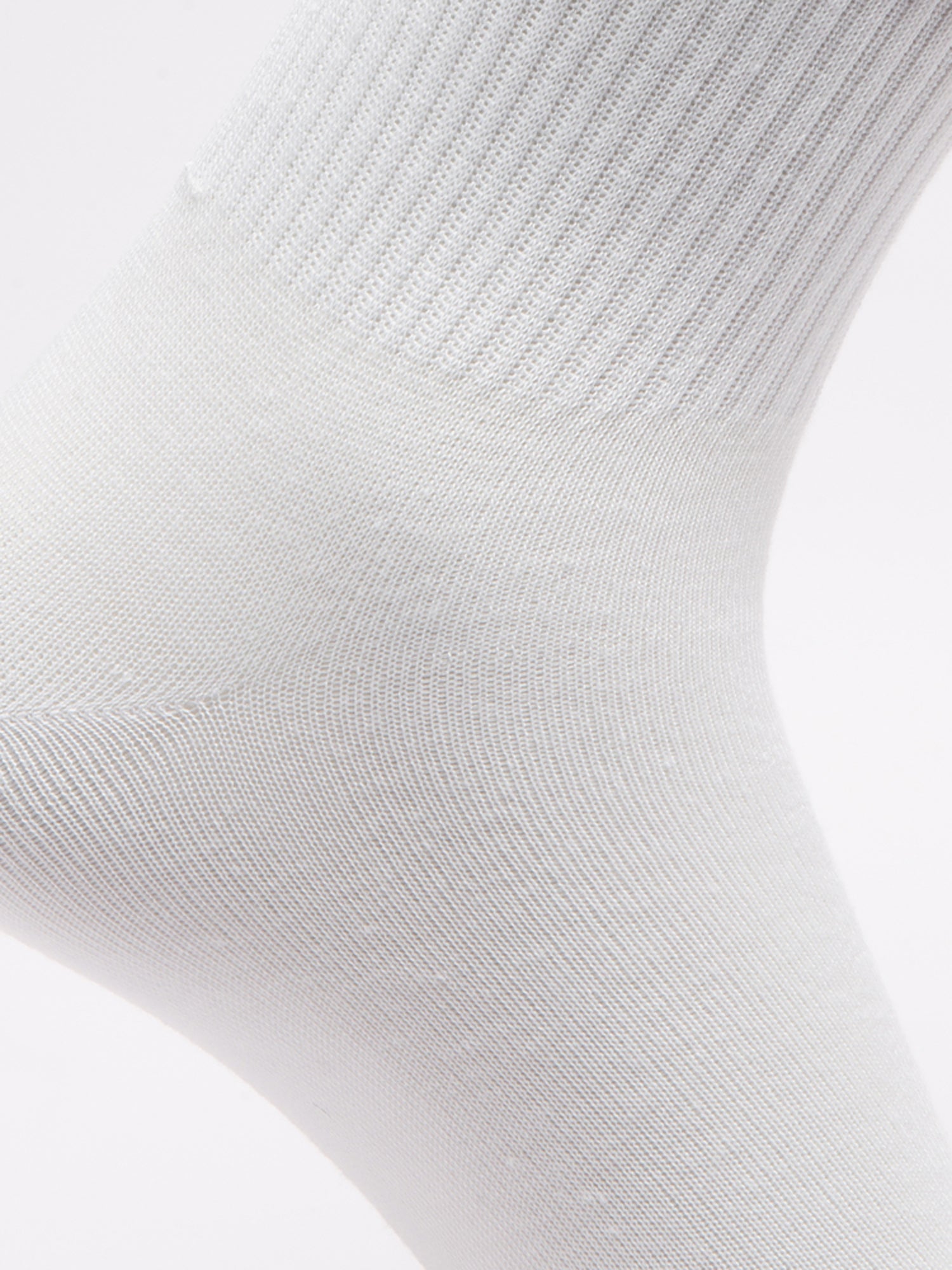 Malana Merino Diamond Men's Compact Cotton Terry Ankle Length Socks White