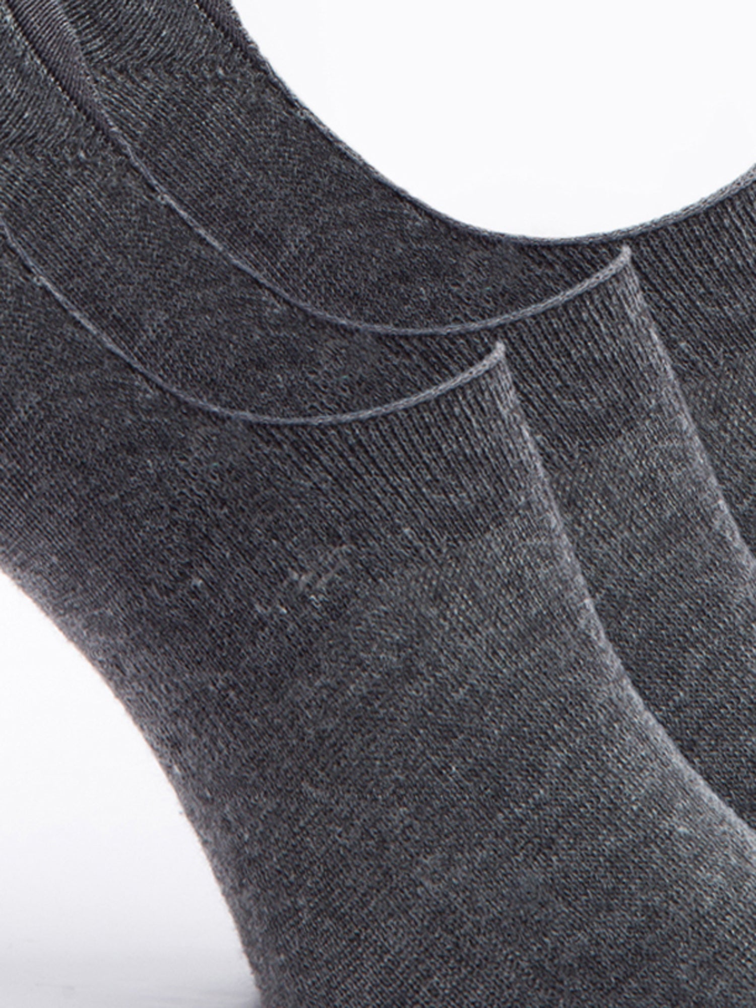 Malana Merino Men's Loafers Cotton Socks (Pack of 3) Dark Grey