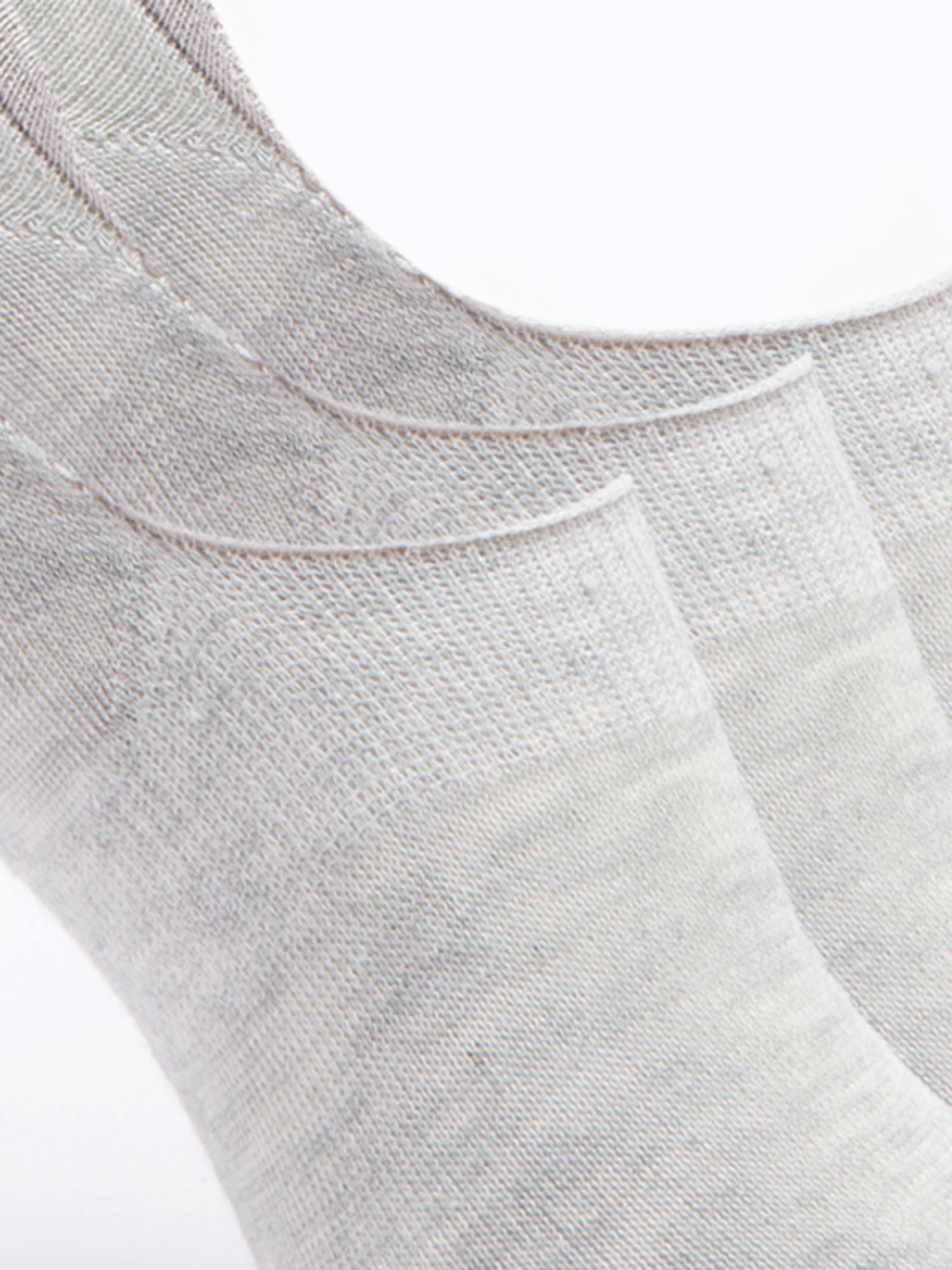 Malana Merino Men's Loafers Cotton Socks (Pack of 3) Grey