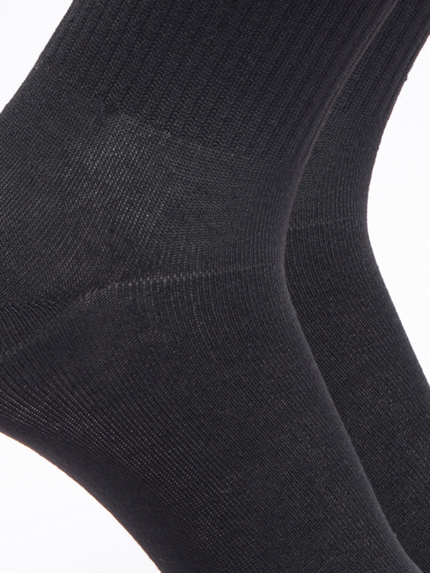 Malana Merino Diamond Men's Compact Cotton Terry Ankle Length Socks Black (Pack of 2)